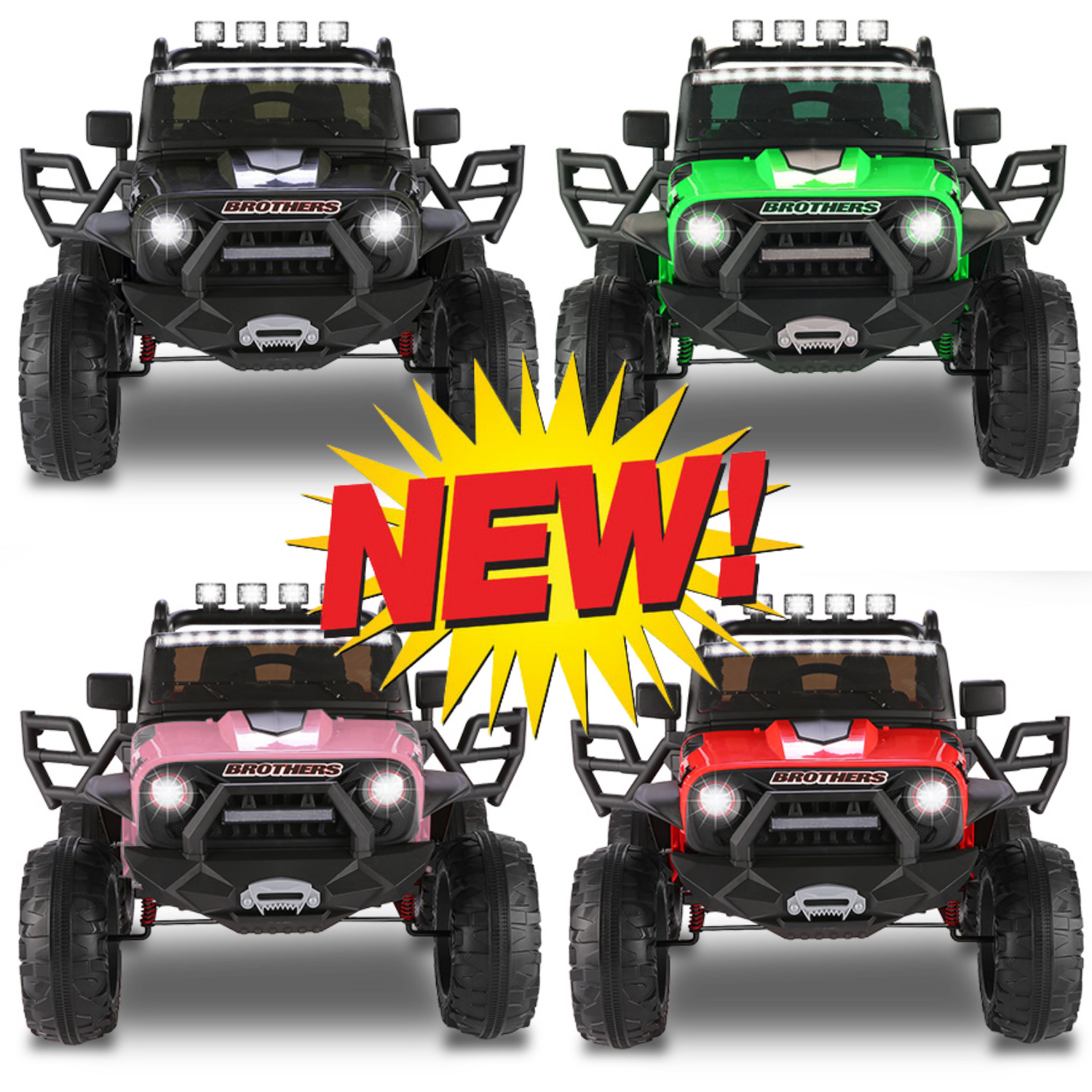 12/24V Large Ride On Truck Kids Electric Car+Parental Remote Control Xmas Gift