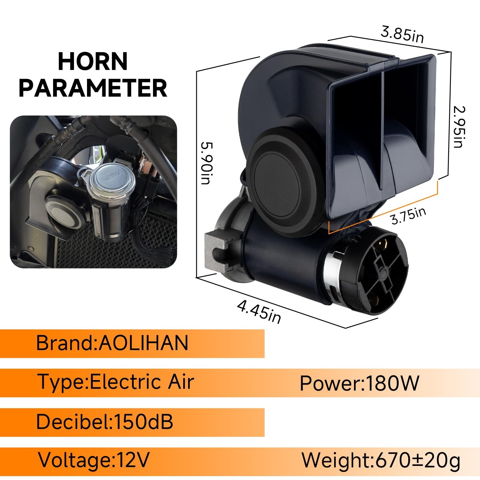 Air Horn,12V 150DB Loud Train Horn kit for Car Truck Motorcycles,Boat Airhorn…