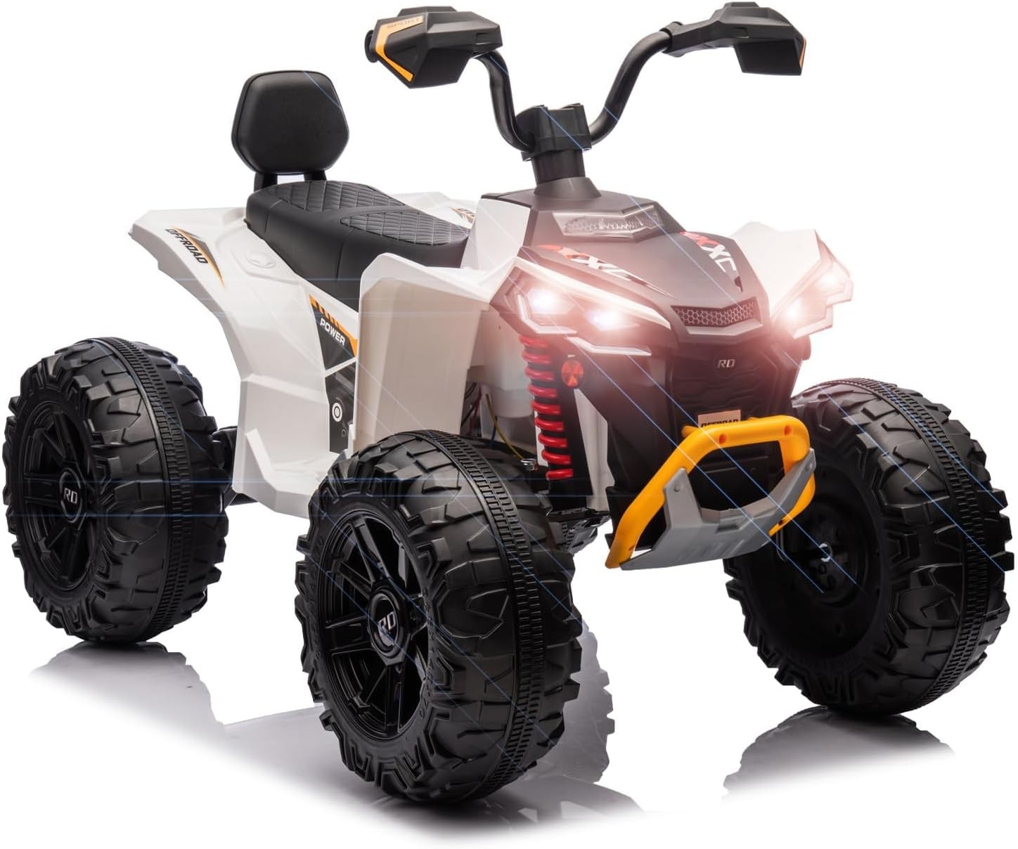 24V Kids Electric ATV 2 Seats,Dual 500W Motors, LED, Music Player, Bluetooth USB