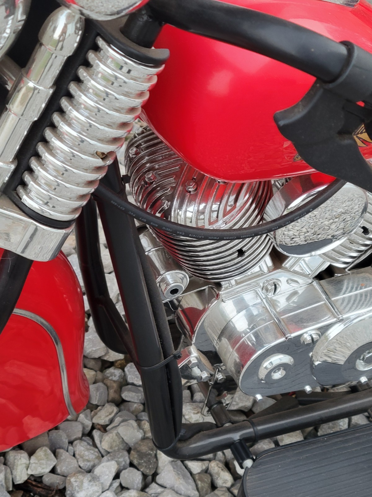 1948 Indian Chief Motorcycle Replica Power Wheels Electic 6V Needs New Battery