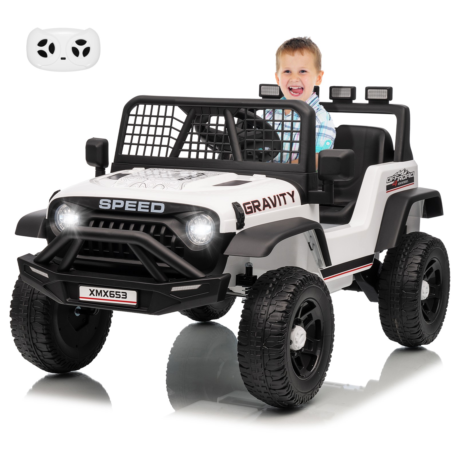Kids Electric Ride On Car w/ Parent Remote Control,Bluetooth,Music Player,LED