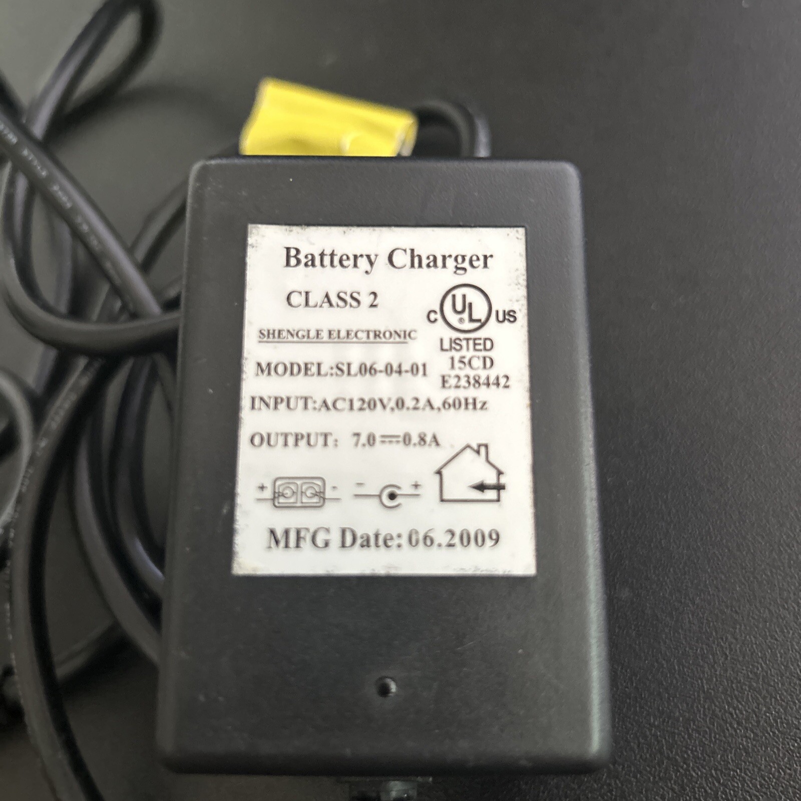 Shengle Electronic SL06-04-01 Battery Charger Kid Trax Motion Trends 7V 0.8A