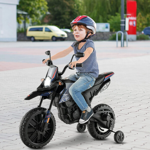 Kids Dirt Bike 12V Electric Off Road Motorcycle Training Wheel Music Toy Xmas US