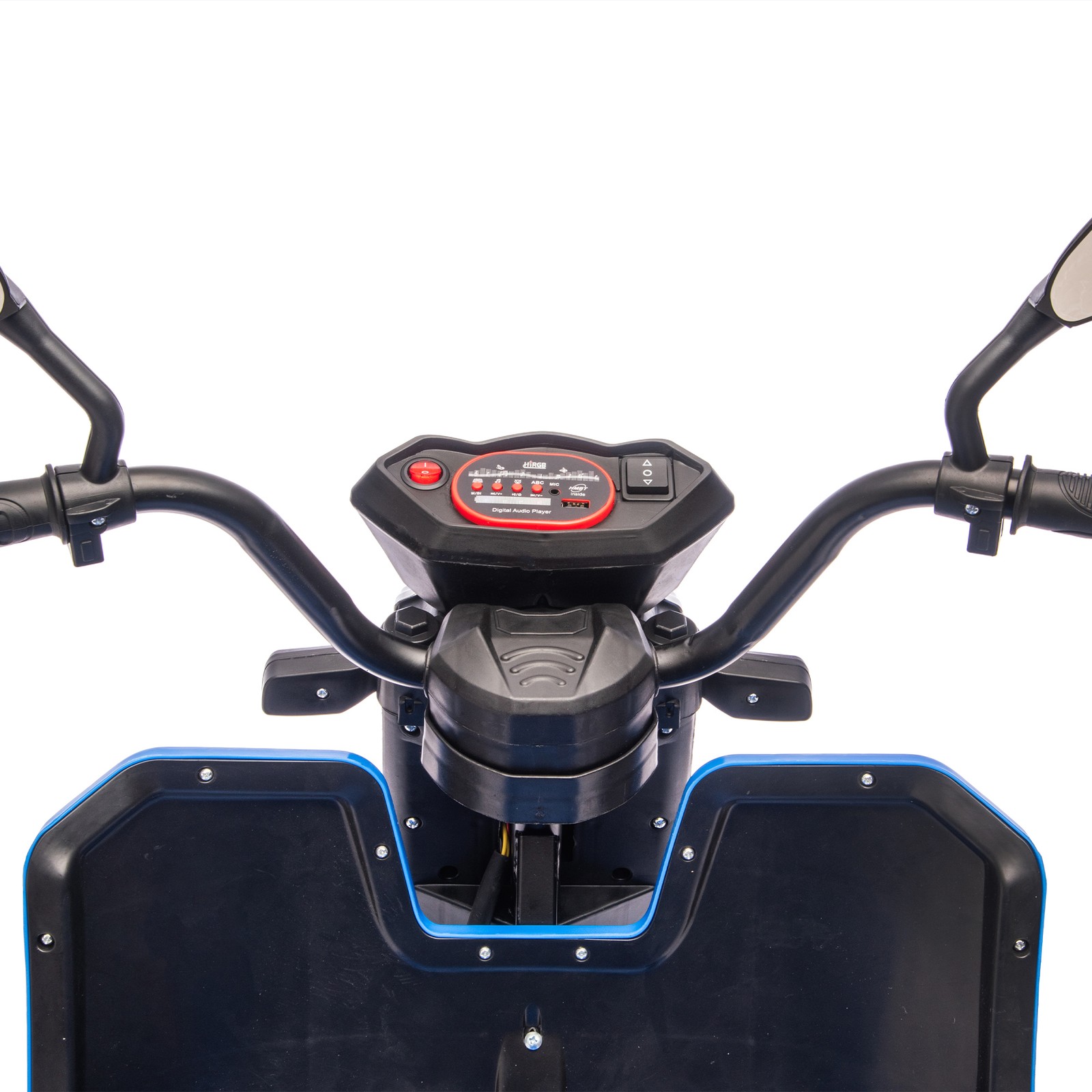 12V Kids Trike, 2WD, Anti-Slip Wheels, LED Music, Storage, 3-6Y