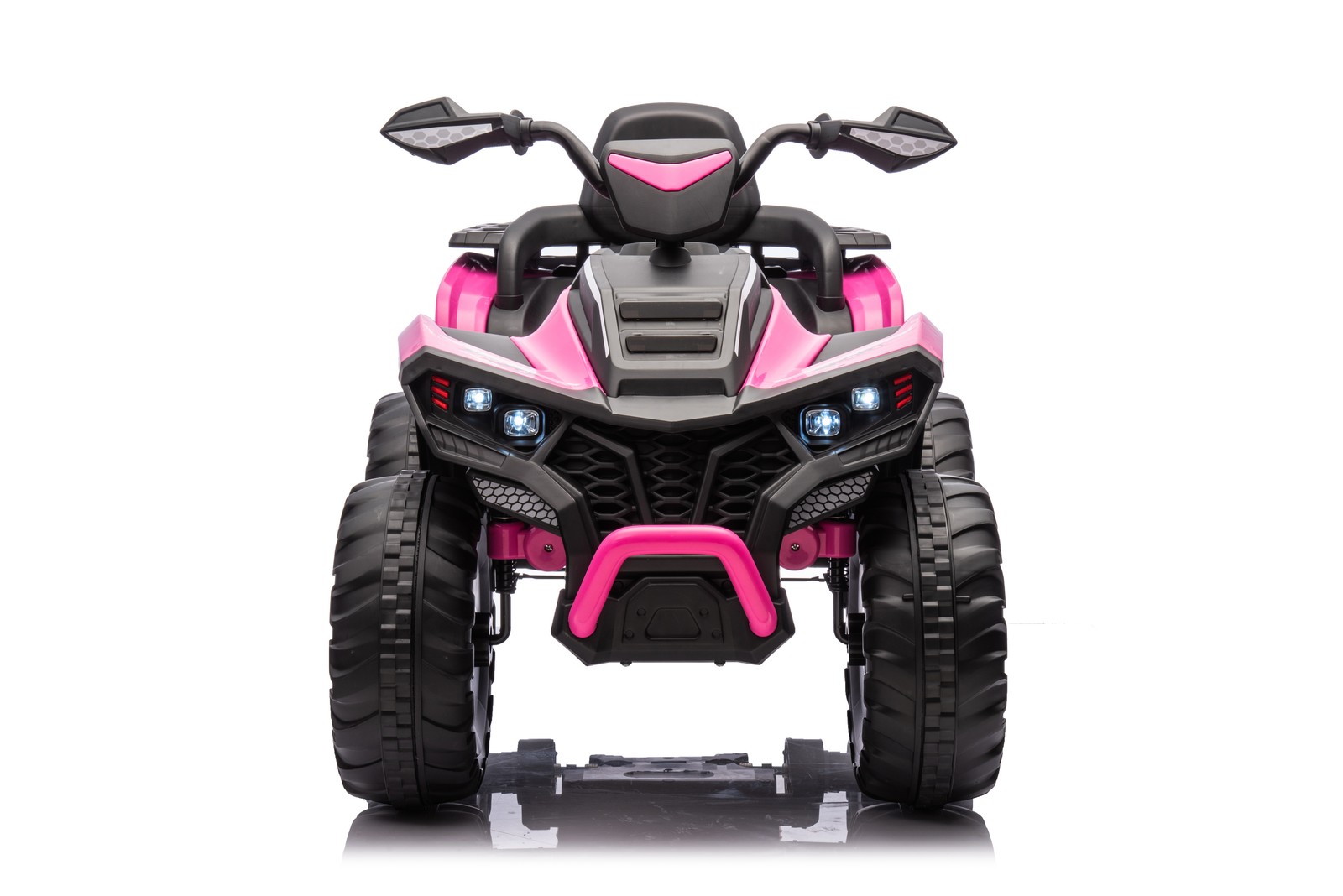 Kids ATV 4 Wheeler 24V Electric ATV Ride On Toy W/ 2-Seater 6 Mph Max Speed-Pink