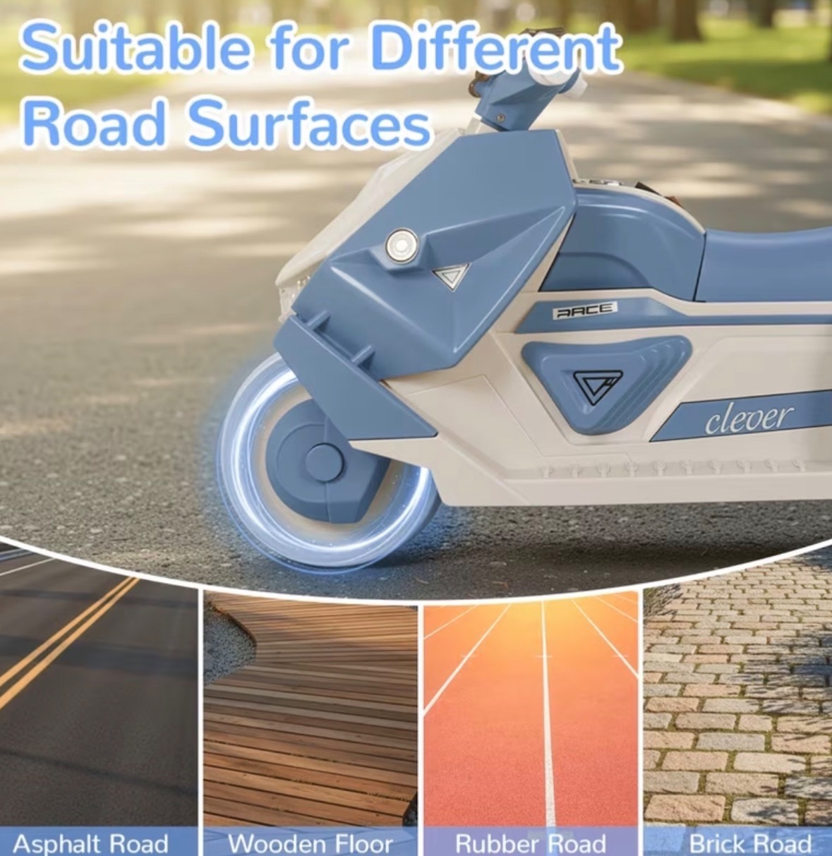 6V Motorcycle Toy For Kids Ages 3 To 6 With Led Lights & Interstellar Music