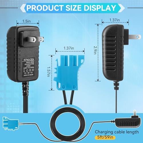 12V Ride On Toy Charger with LED Indicator, 12V Battery Charger