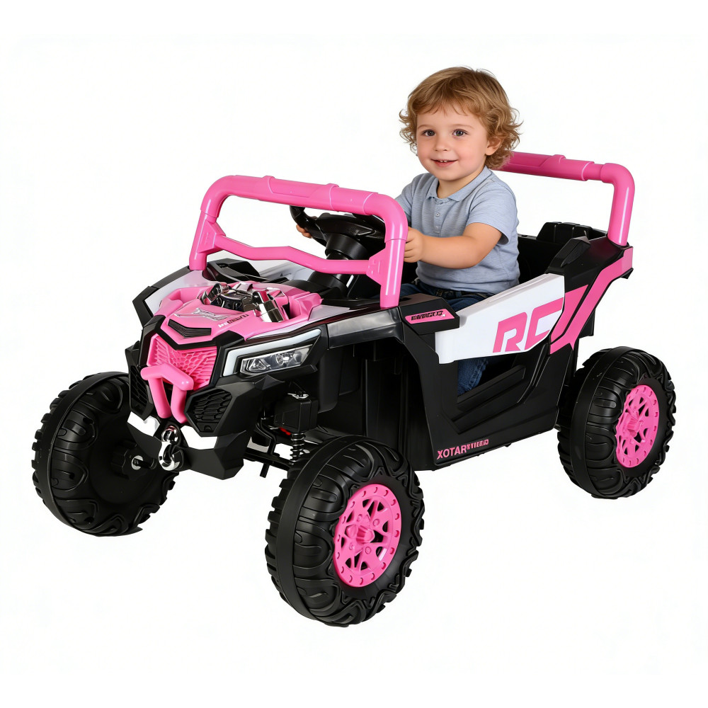 Kids Electric Ride On Car Pink 2.4G Remote Control Swing Toy Car