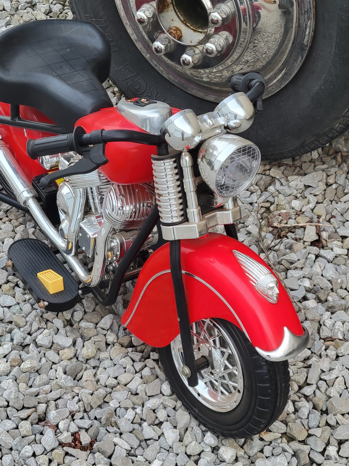 1948 Indian Chief Motorcycle Replica Power Wheels Electic 6V Needs New Battery