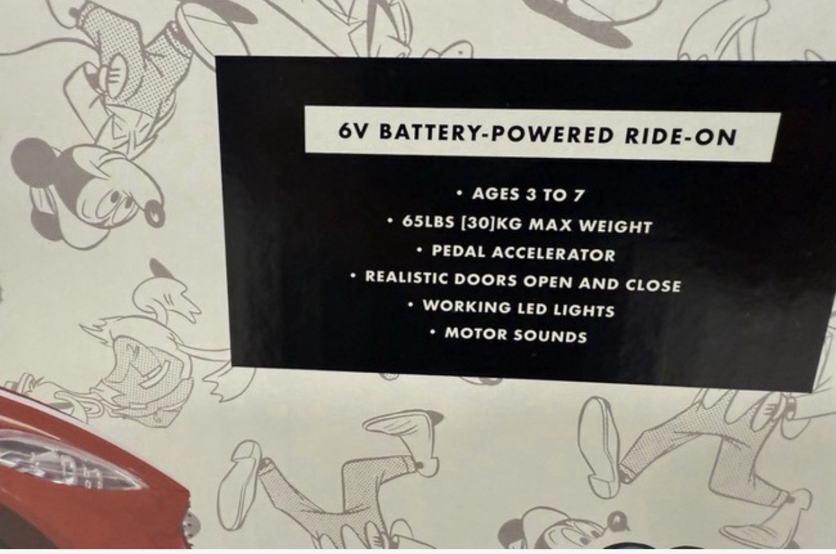 Huffy Disney Minnie & Mickey Convertible 6V Battery Ride-On Red 17415