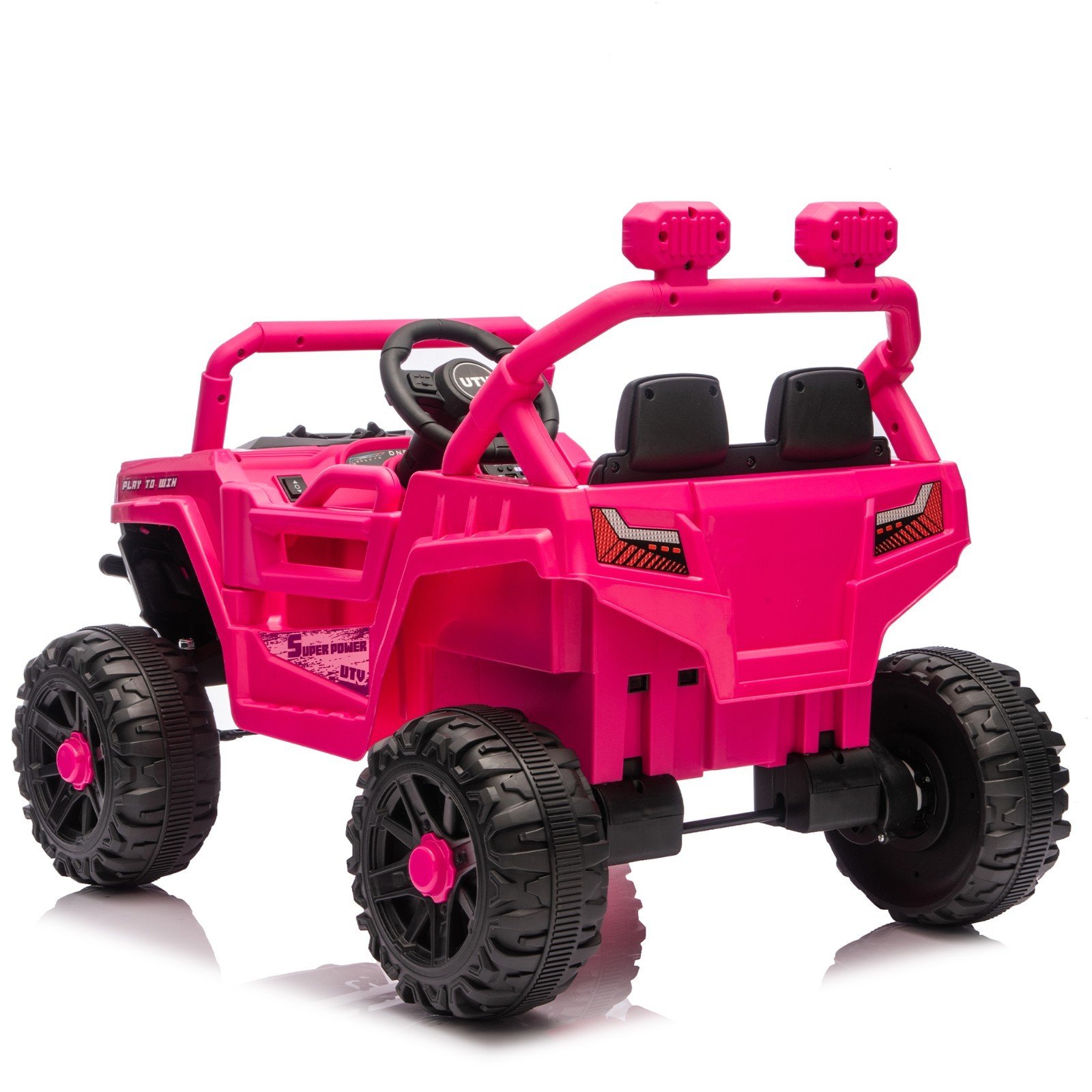 12V Kids Electric Car Truck Ride On UTV W/Remote,Batttery Power Wheels Toys,Pink