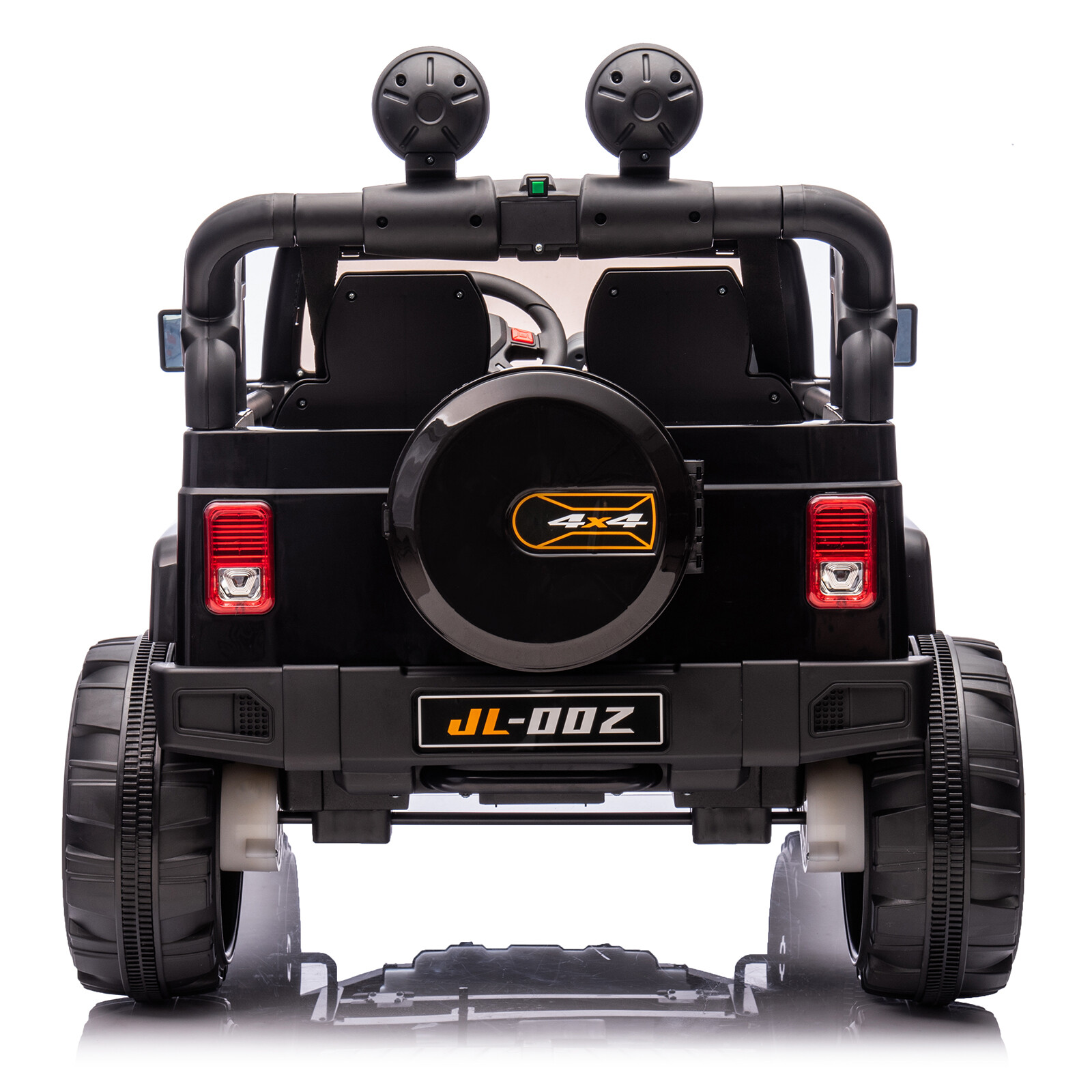 Black 12V Battery Kids Ride On Car Truck 3 Speeds Toy LED MP3 w/Remote,Car Cover