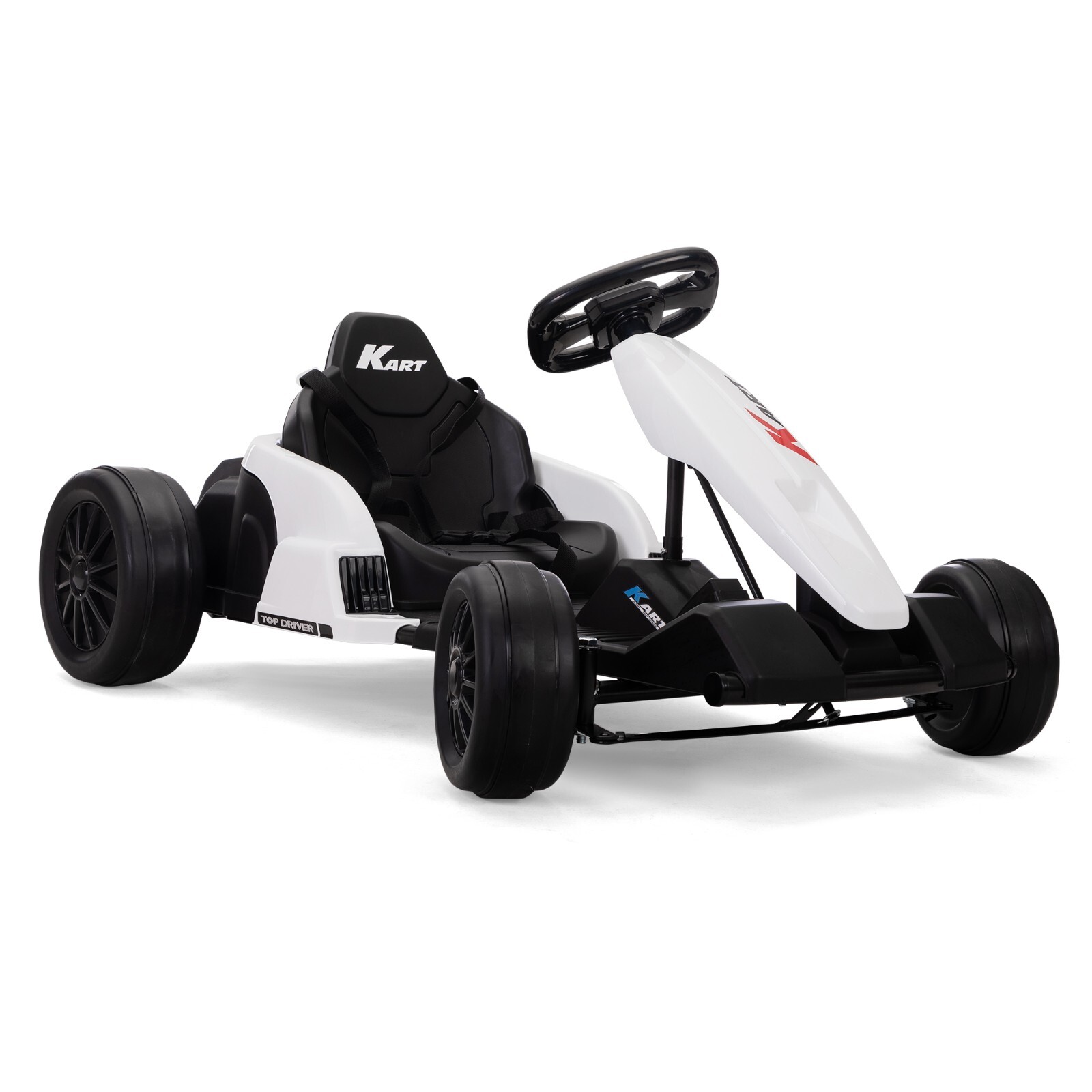 TOBBI 24V Kids Ride On Electric Drifting Go Kart Racing Car for Kids 4-16 Years