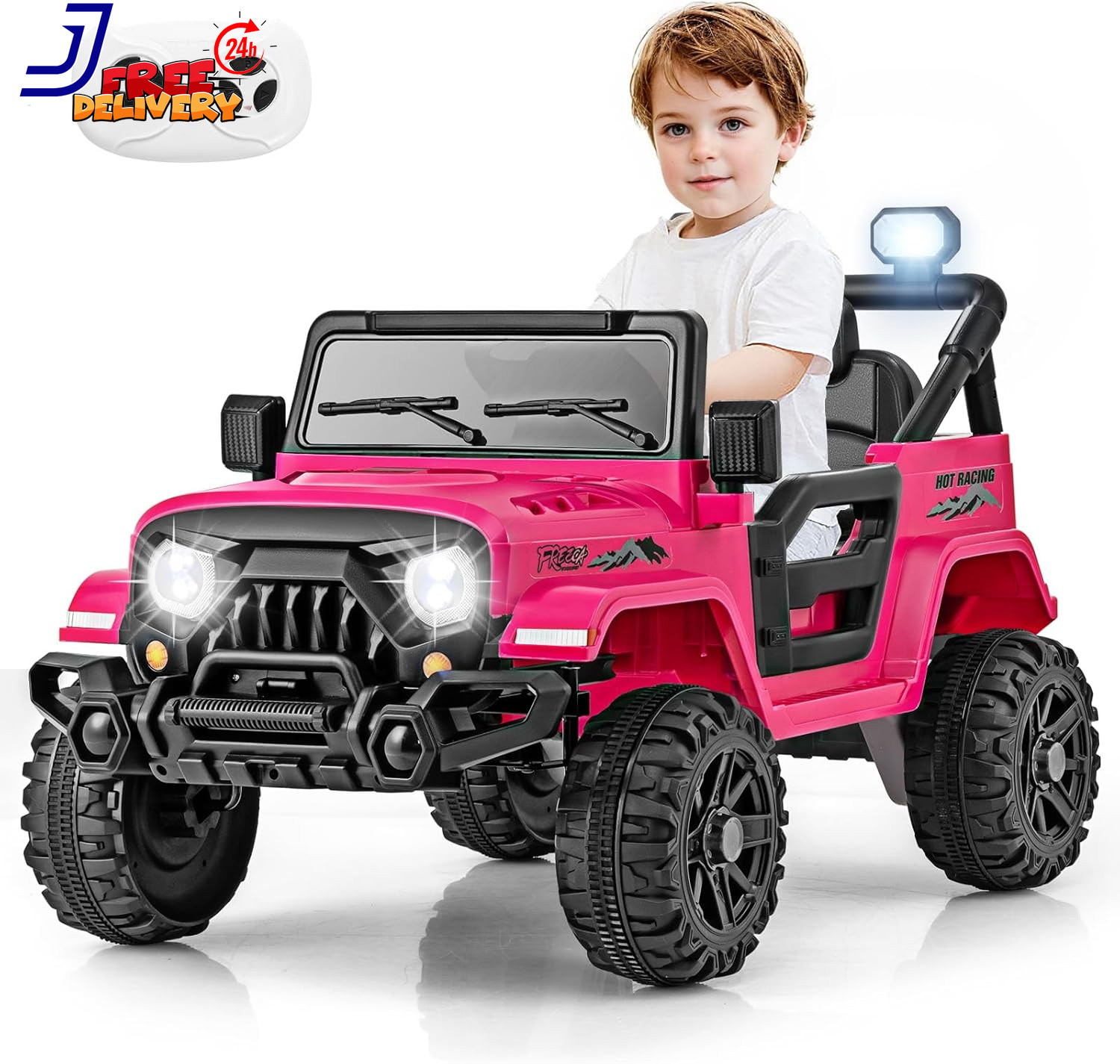 12V Kids Ride on Toy Electric Car Battery Power Wheel Truck w/Remote Control LED