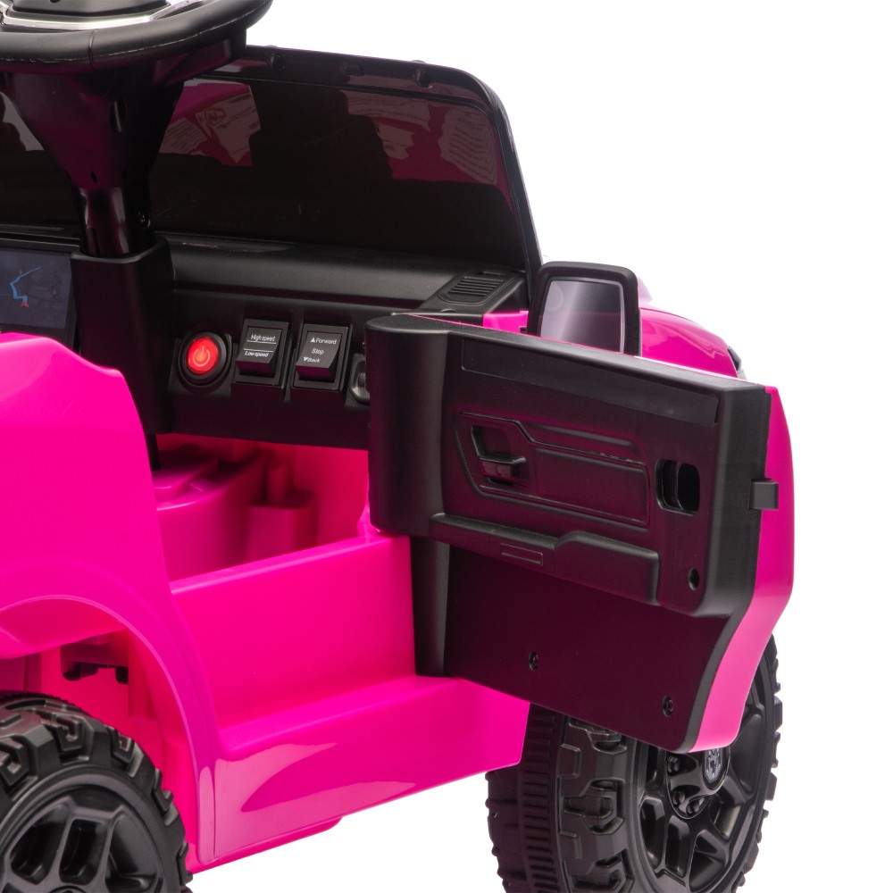 12V Kids Ride On Truck w/Remote Control,2WD & Rear Shock Suspension for Age 3-6