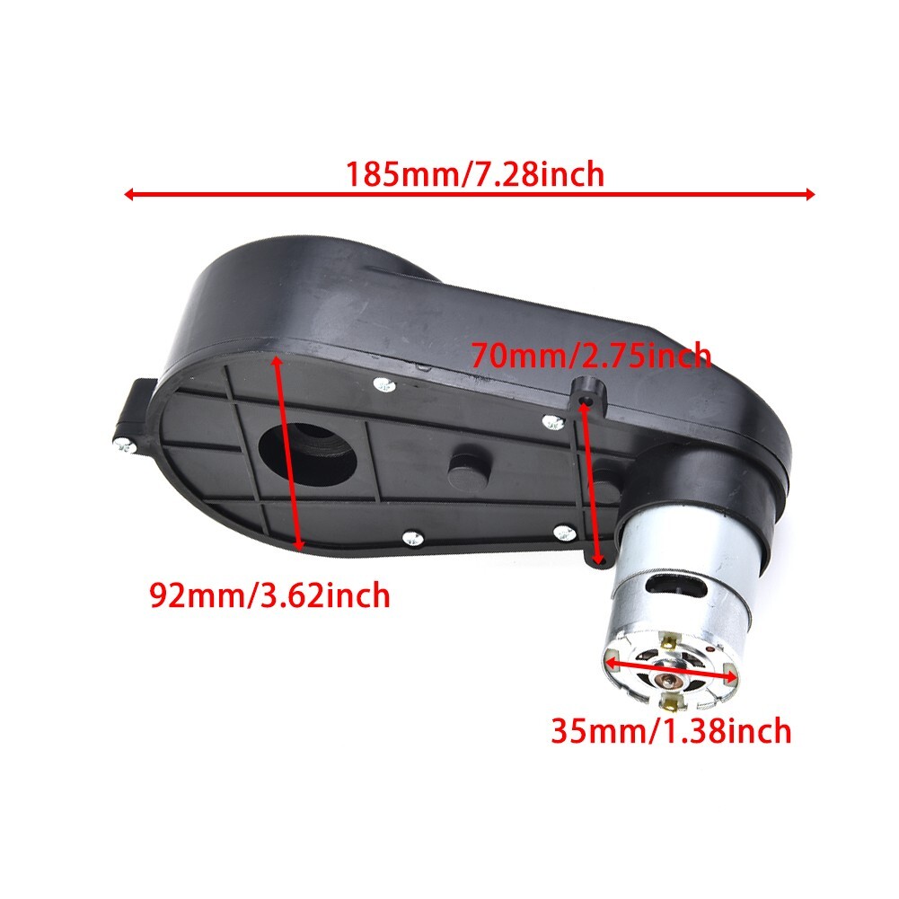 Black 550 Gear Box Motor DC12V 30000RPM Electric Car Gearbox With Motor Parts