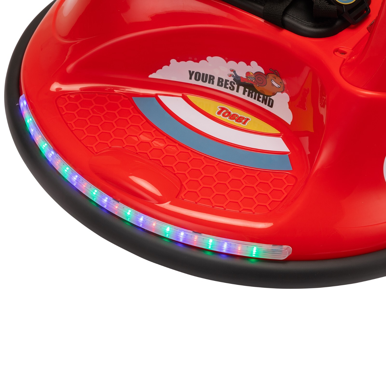 TOBBI 12V Kids Ride on Electric Bumper Snail Car w/ Remote Control for Toddlers