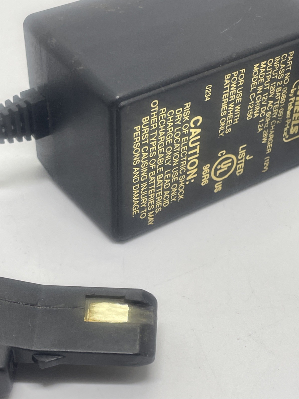 2 OEM Fisher Price Power Wheels 00801-0972 Model: C-12150 12 V ( 2 Chargers )