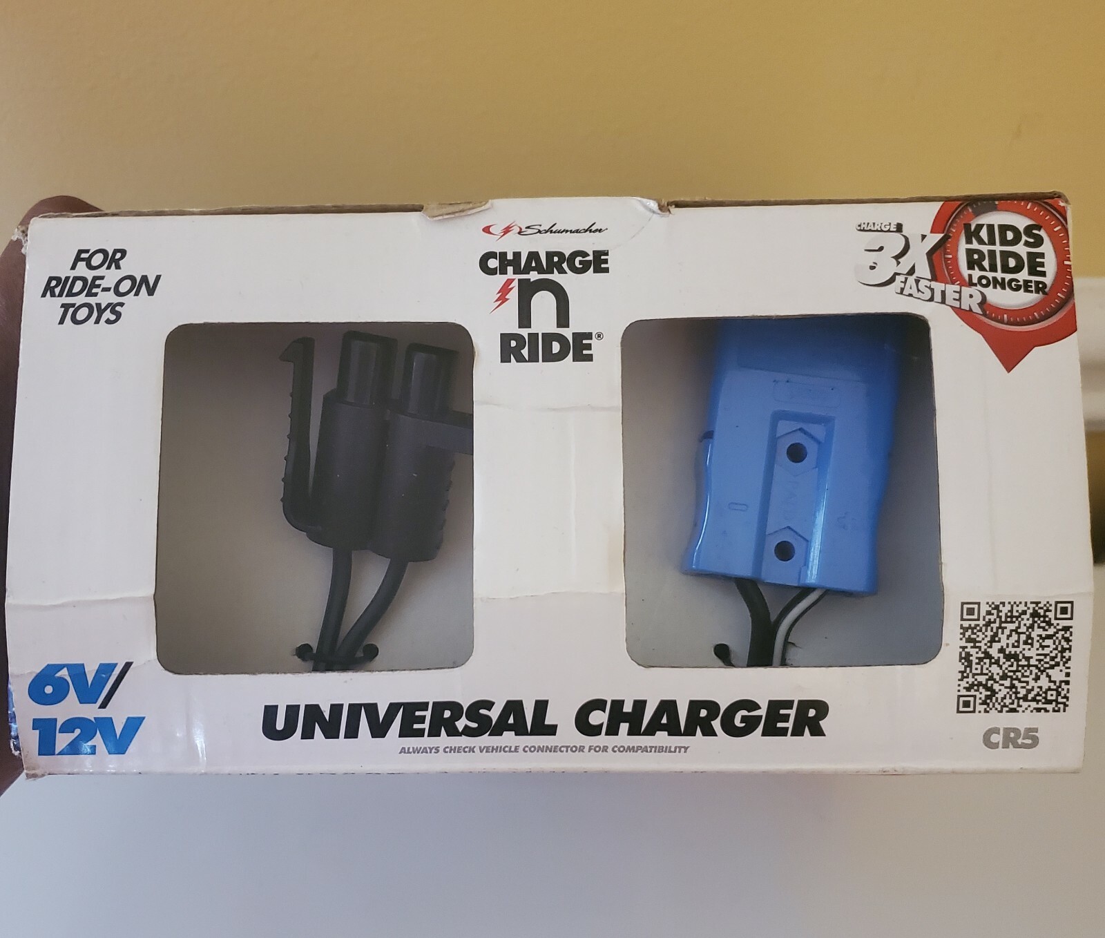 Schumacher Charge N Ride 6V 12V CR5 Fast Battery Charger for Ride On Toys