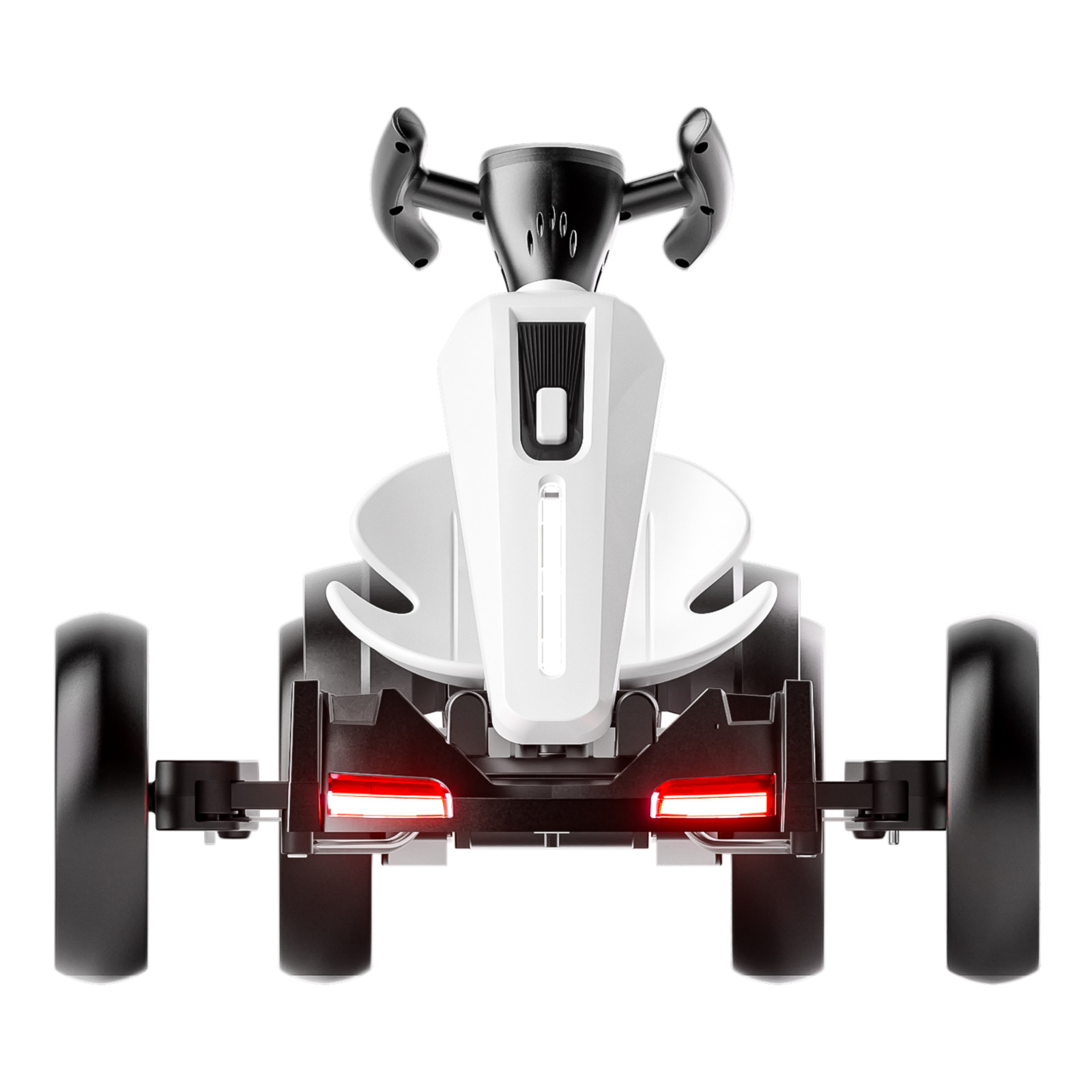 12V Electric Go Kart for Kids Drift Kart Ride on Toy with Adjustable Seat, White