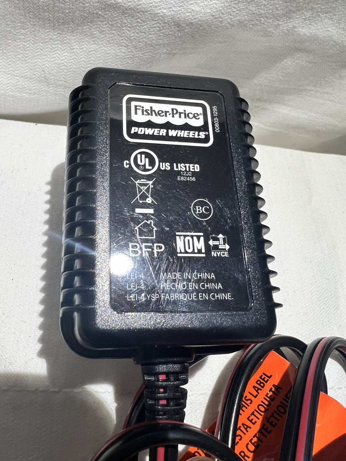 12V Charger Adapter Power Wheels 00803-1295