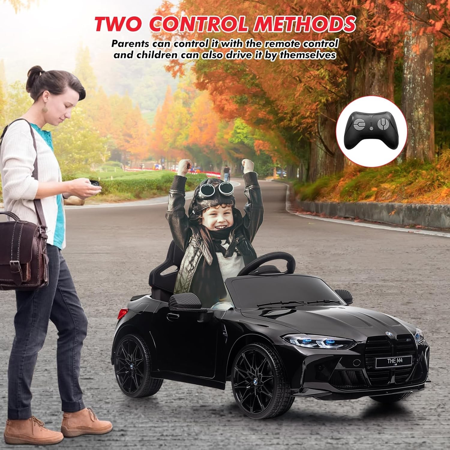 Toddler Electric Vehicle,Kids Ride On Car with Remote Control,for 37-83 Months