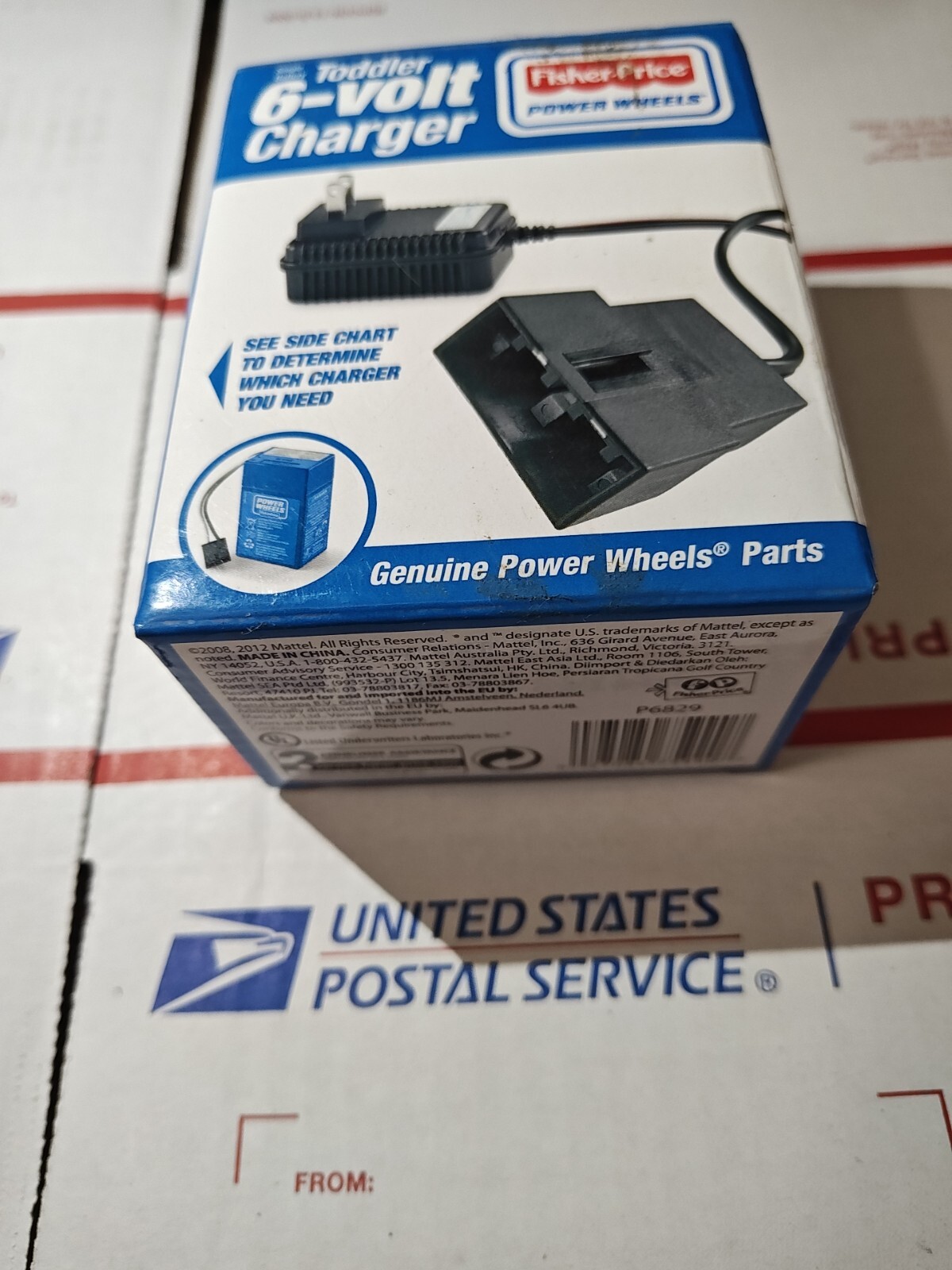 GENUINE FISHER PRICE POWER WHEELS TODDLER 6 VOLT CHARGER BRAND NEW FAST SHIPPING