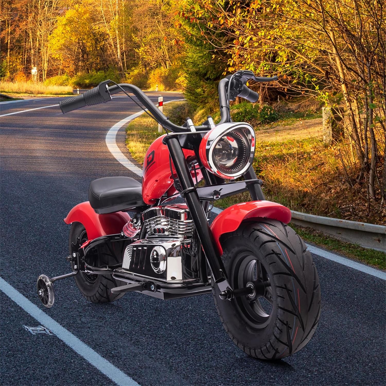 36V Electric Dirt Bike for Teens 16.5MPH&176LB Load Spring Suspension Multicolor