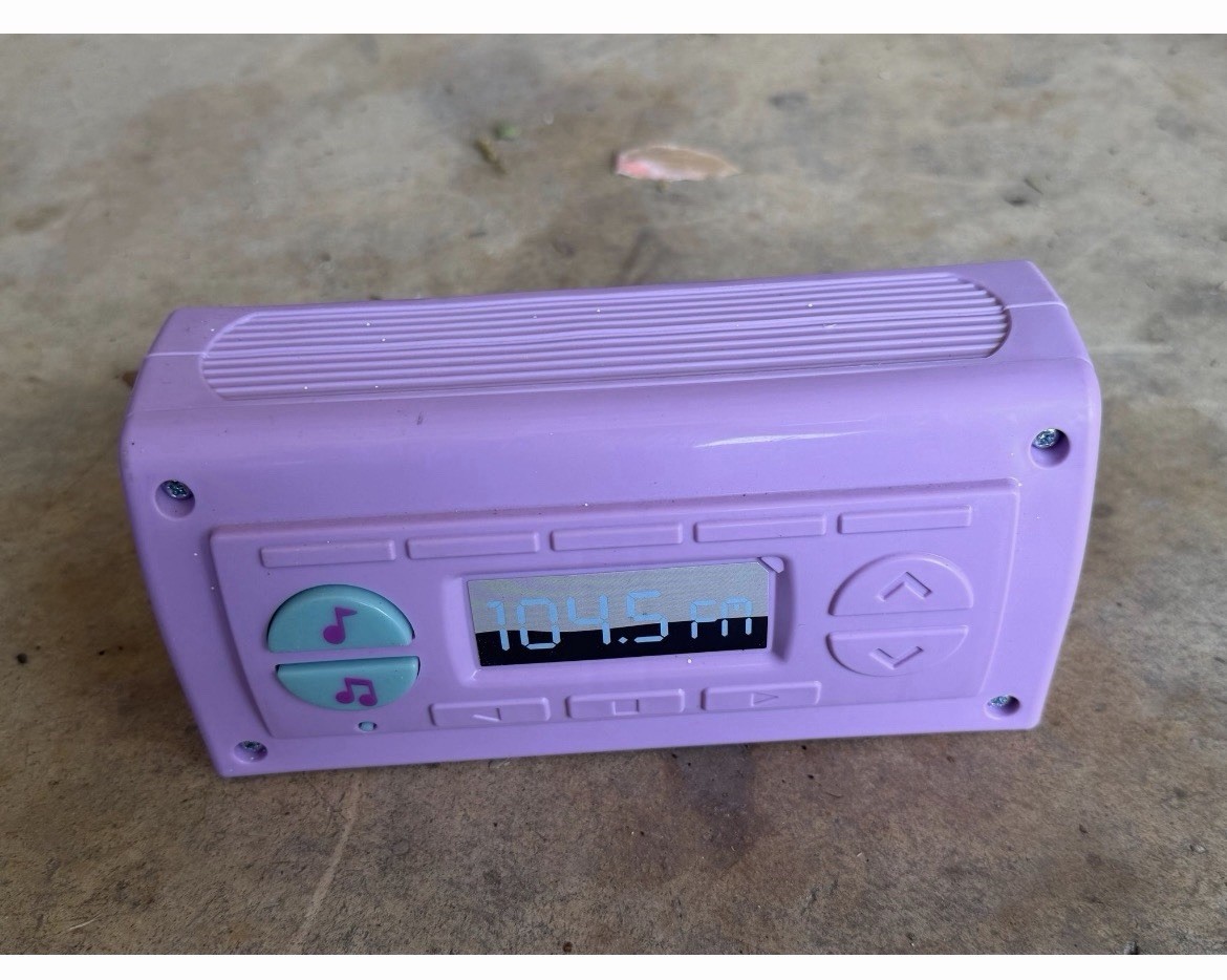 Purple Battery Operated Ride-On Toy Dashboard Control Panel