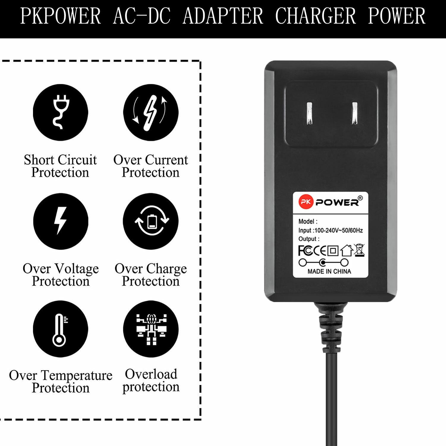 Pkpower B Charger 6V for Marvel Avenger Captain America Power Quad ride KT1220WM