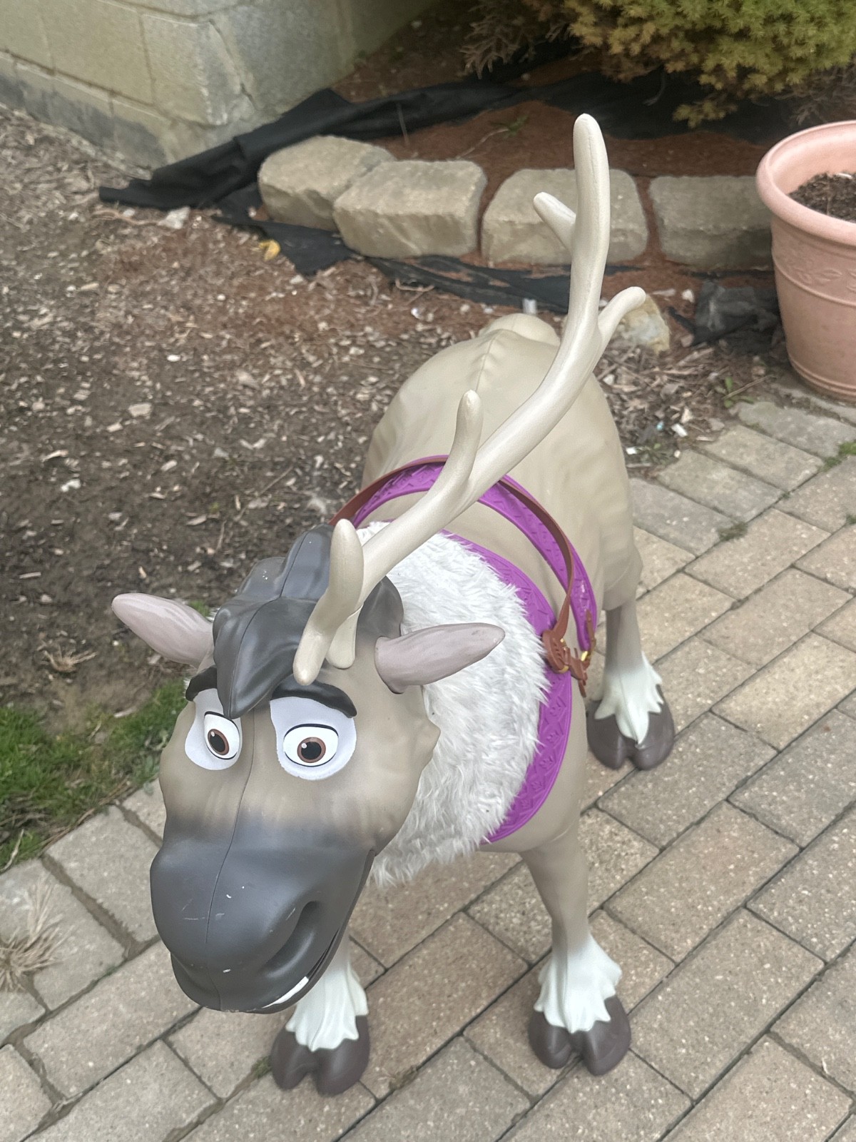 Disney Frozen 2 Playdate Sven Ride-On Reindeer Child Size Toy with Sounds