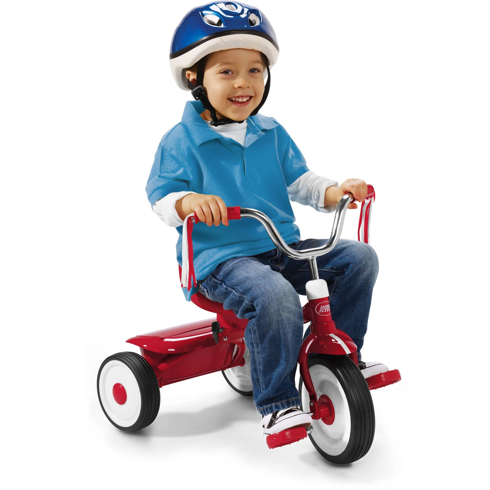 Ready to Ride Folding Trike – Fully Assembled Red Toddler Tricycle