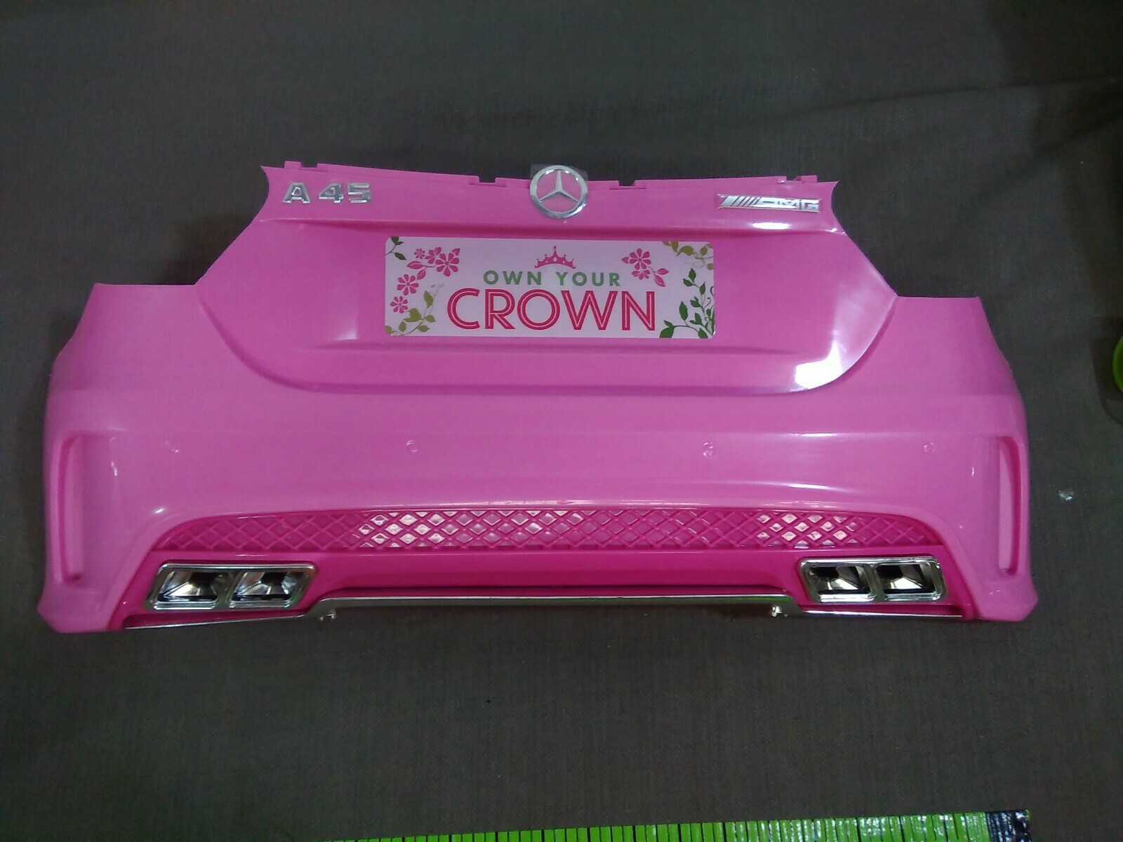 Power Wheels Disney princess Mercedes-Benz AMG 45 pink rear bumper assembly only