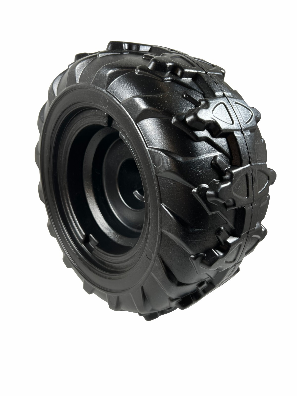 (2) Genuine Power Wheels 3900-6454 Black Wheel For Jurassic World Dino Racer ATV