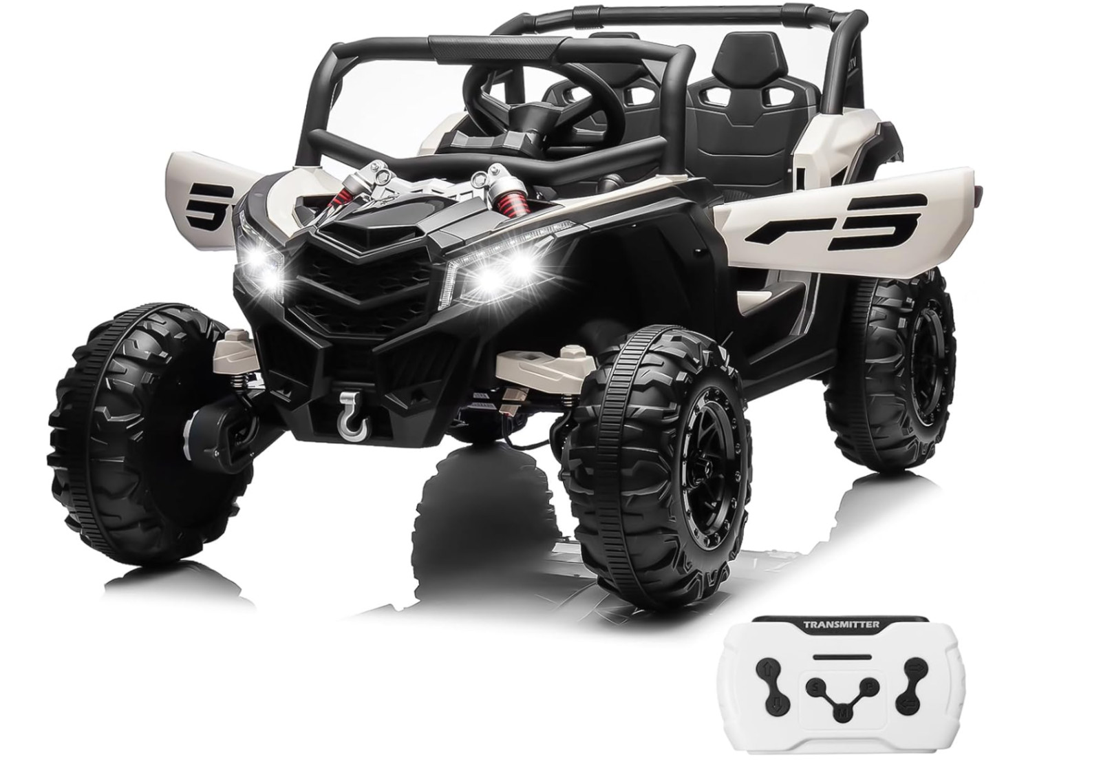 24V Ride On Car for Kids w/Remote Control, JOYRACER Battery Powered Off-Road UTV