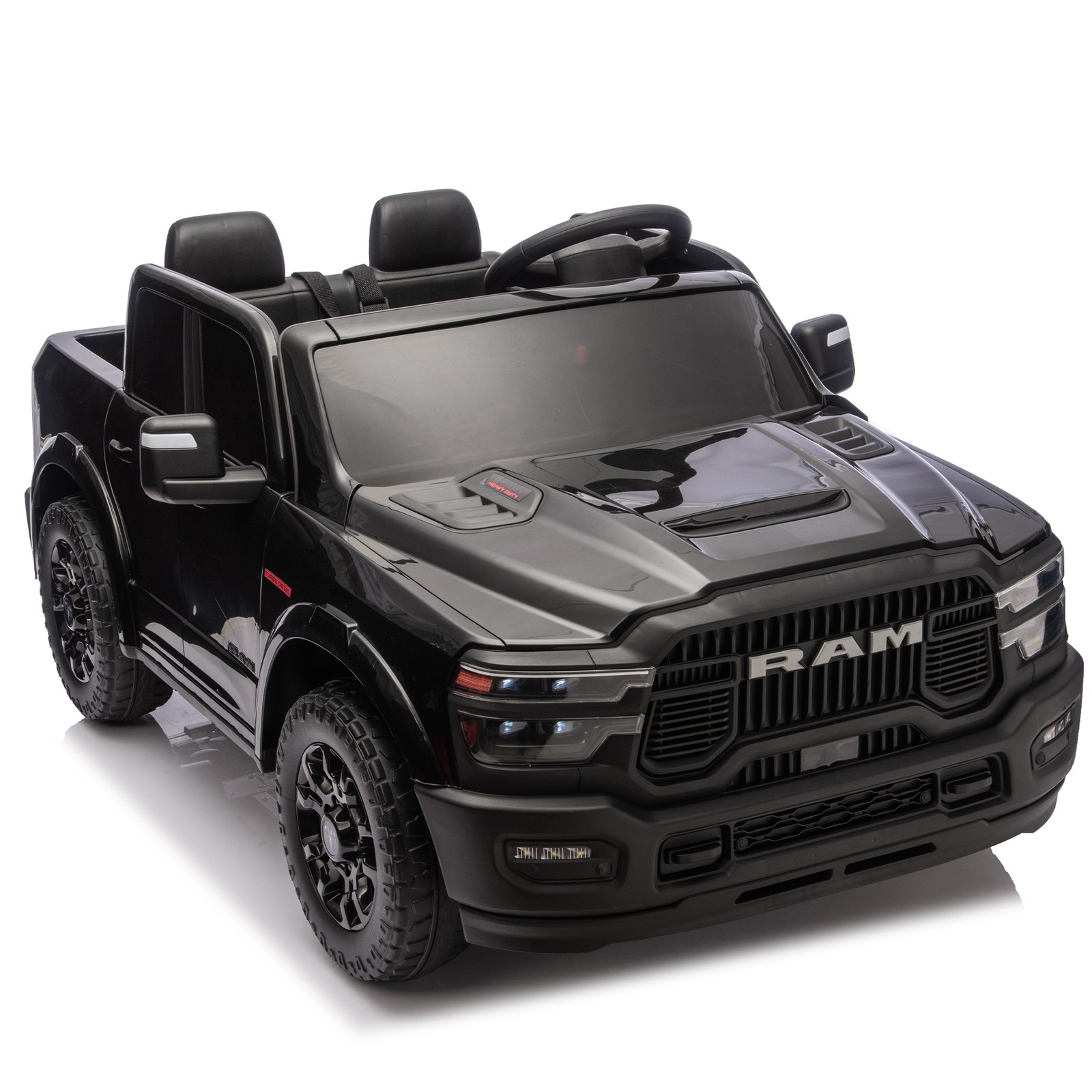 24V Dodge RAM 2500 Ride On Truck 2-Seater Official Remote Bluetooth MP3 USB Kids