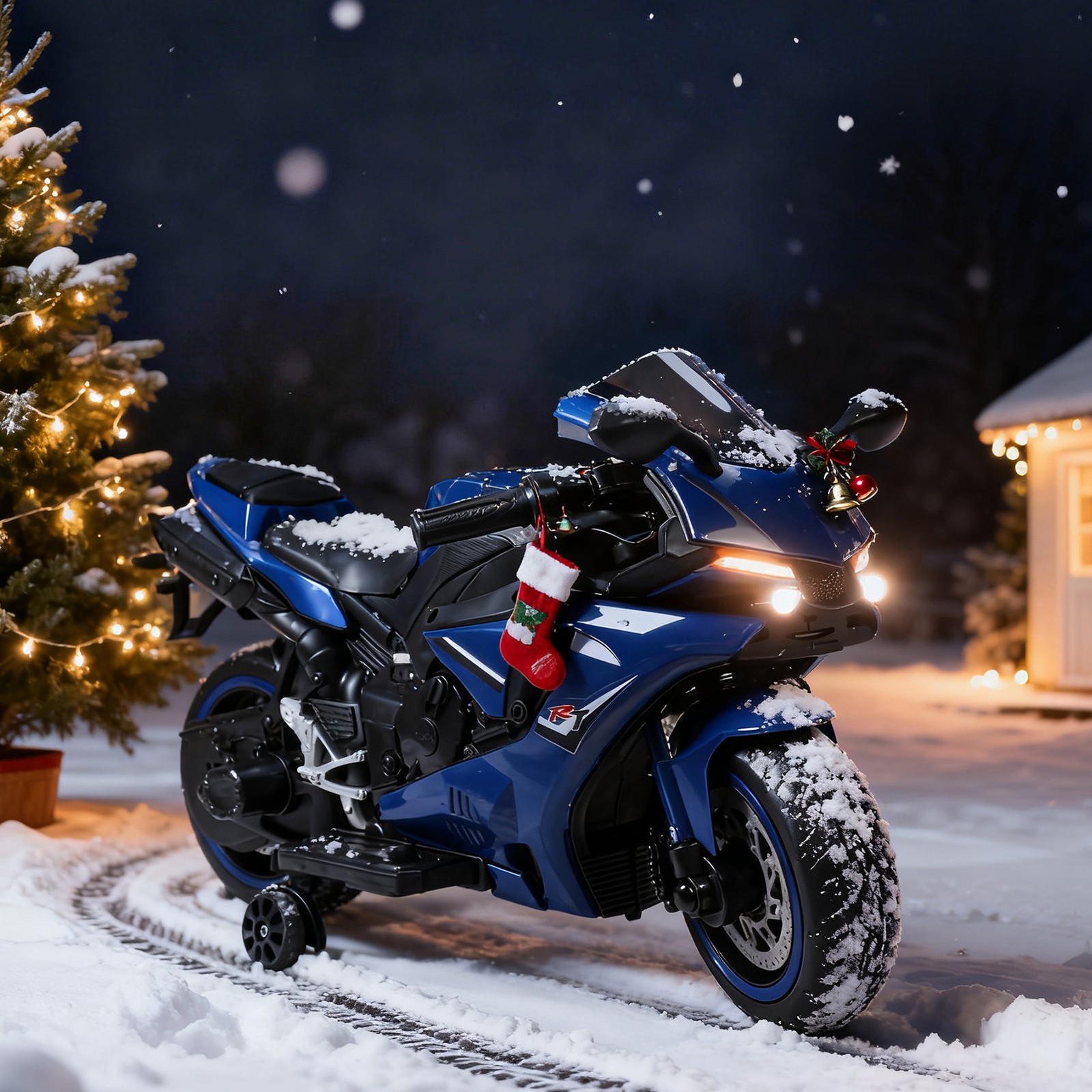 Electric Motorcycle for Kids, Speed Up to 9mph Ride-On Motorcycle for Children