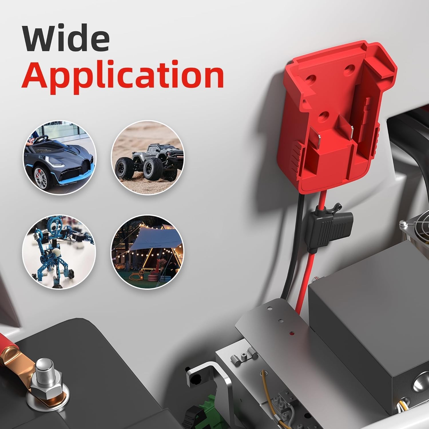 Complete 18V Battery Adapter Set for Power Wheels & RC Cars – Safe & Durable!