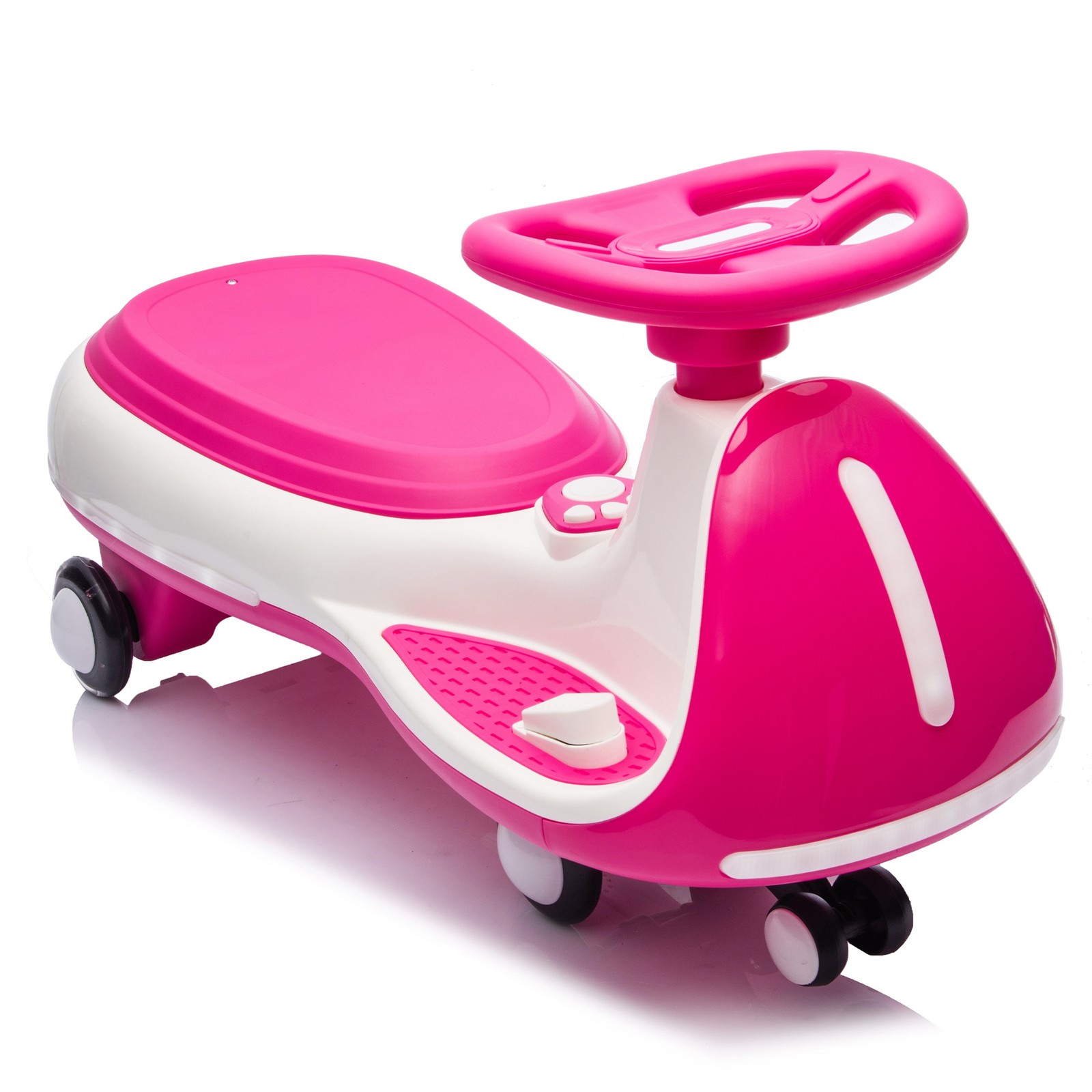 Electric Wiggle Car with Pedal Stable Frame Ride Toy for Kids Ages 3-8