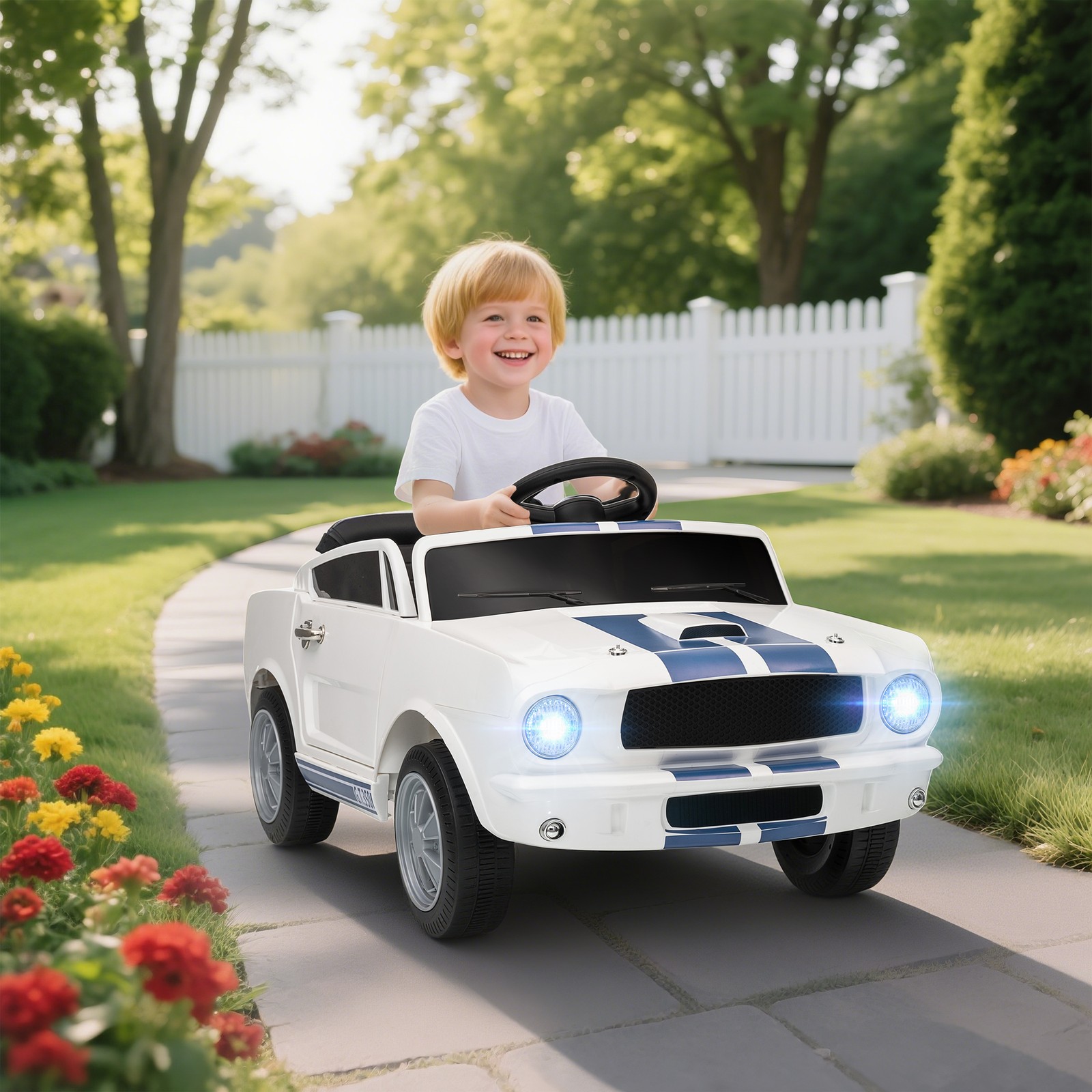 12V Kids Ride on Car Remote Control LED MP3 for Ford Shelby GT 350 Licensed 3-6