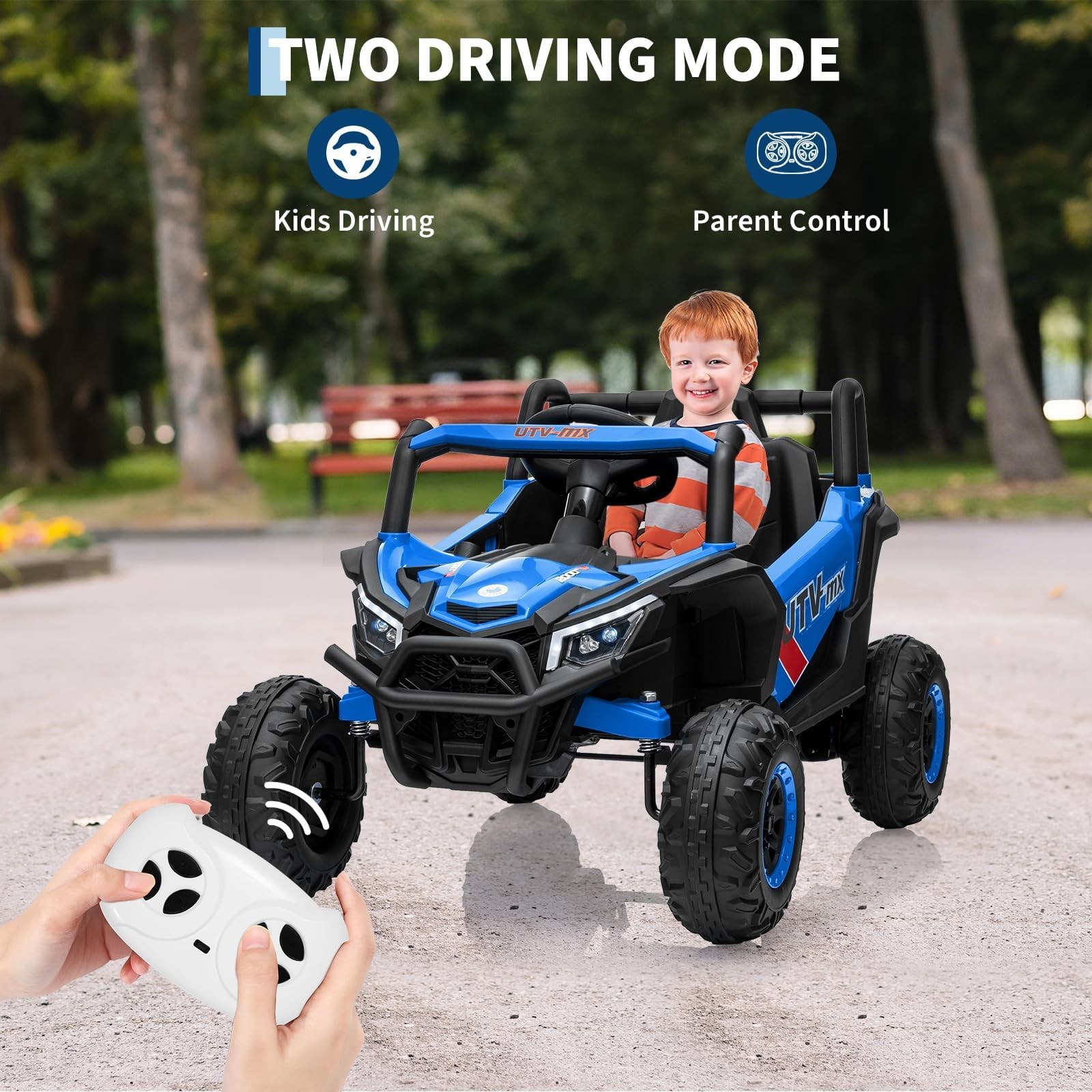 Electric Ride-On Car for Kid 12V Ride-On Toy for Children w/ 2.4G Remote Control