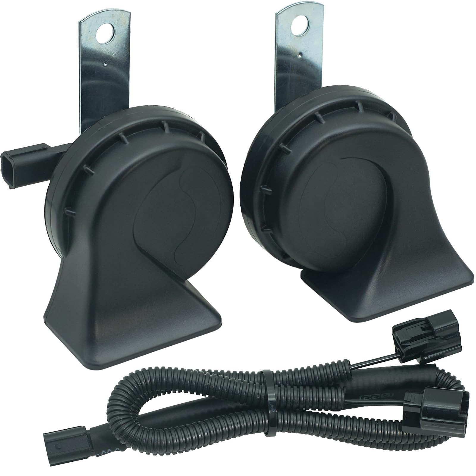 Dual Horn Upgrade Kit for Honda HRV, Fit & Civic High/Low Tone Snail Horns