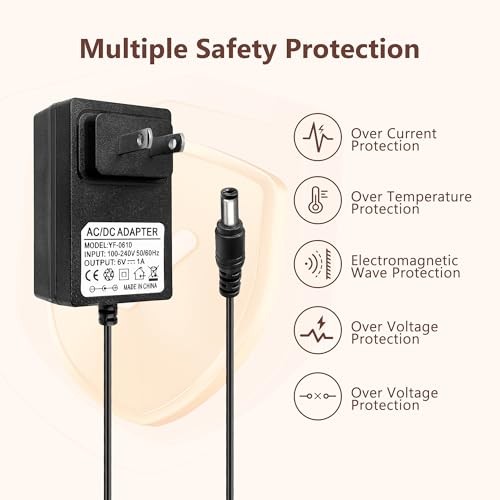 6V Battery Charger for Kids Ride On Cars Bumper Cars – Universal 6V Charger