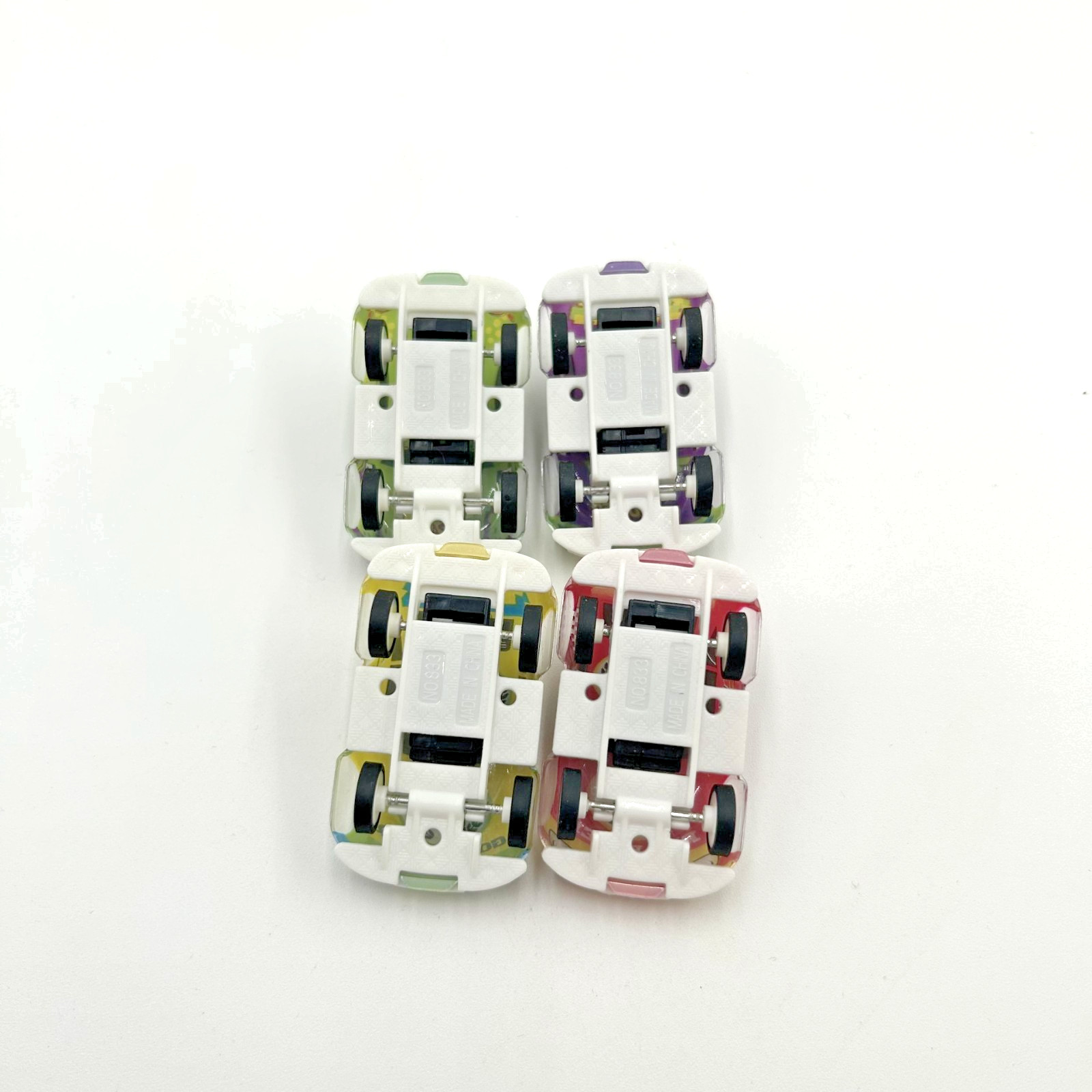 Speed Shotz Pull Back Race Car Lot of 4 Cars Toys Green Red Purple Gold
