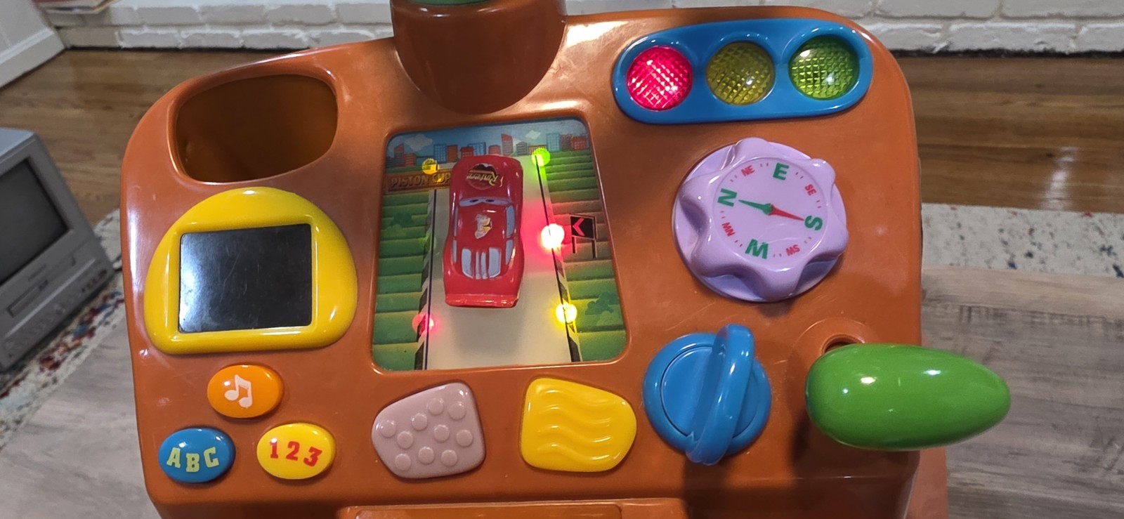 Kiddieland Disney Pixar Cars Tow Mater Activity Ride On Lights Speech & Motion