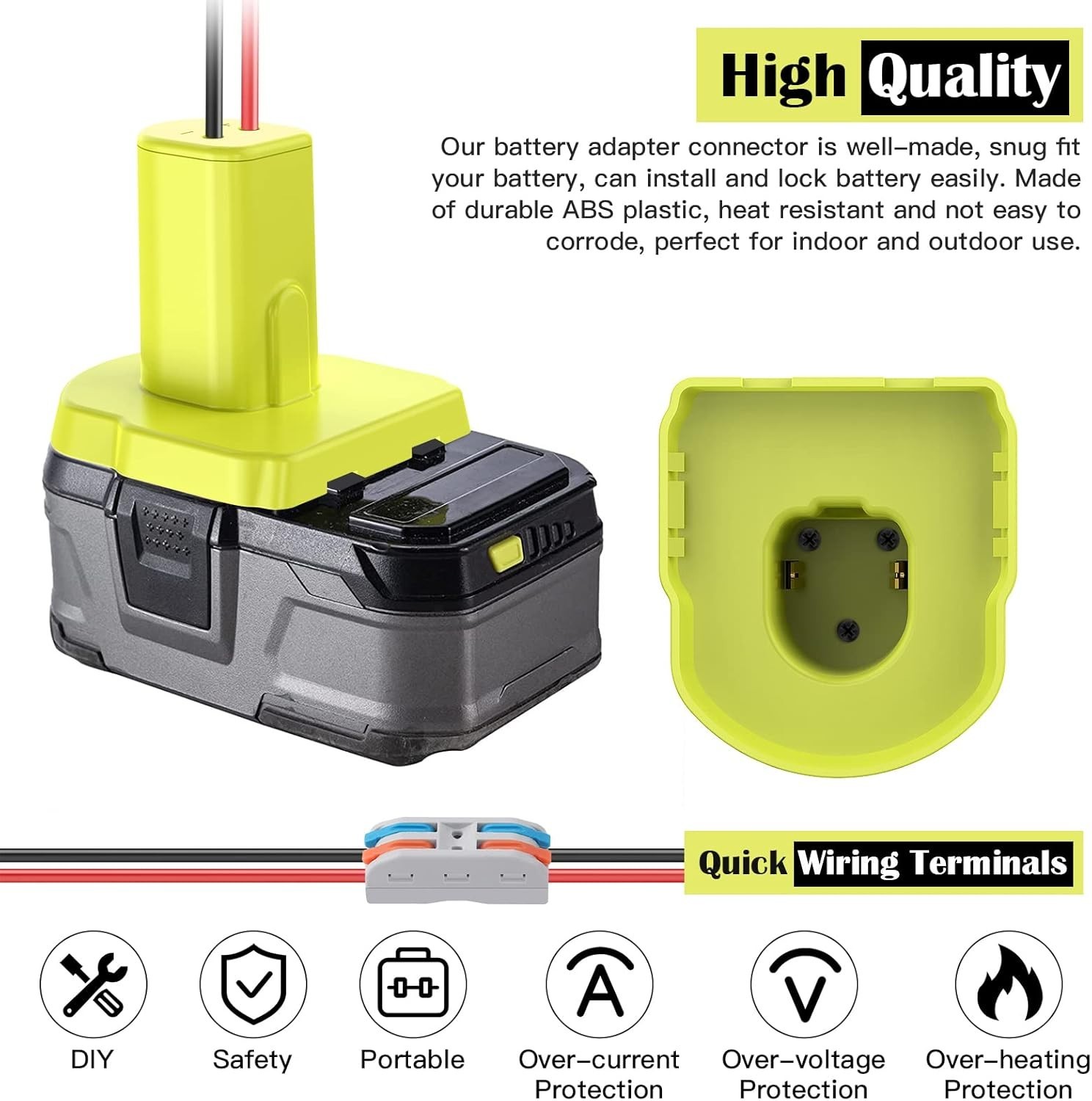 Complete 2-Pack Power Wheel Adapter for Ryobi 18V – Upgrade Your Ride On Toys