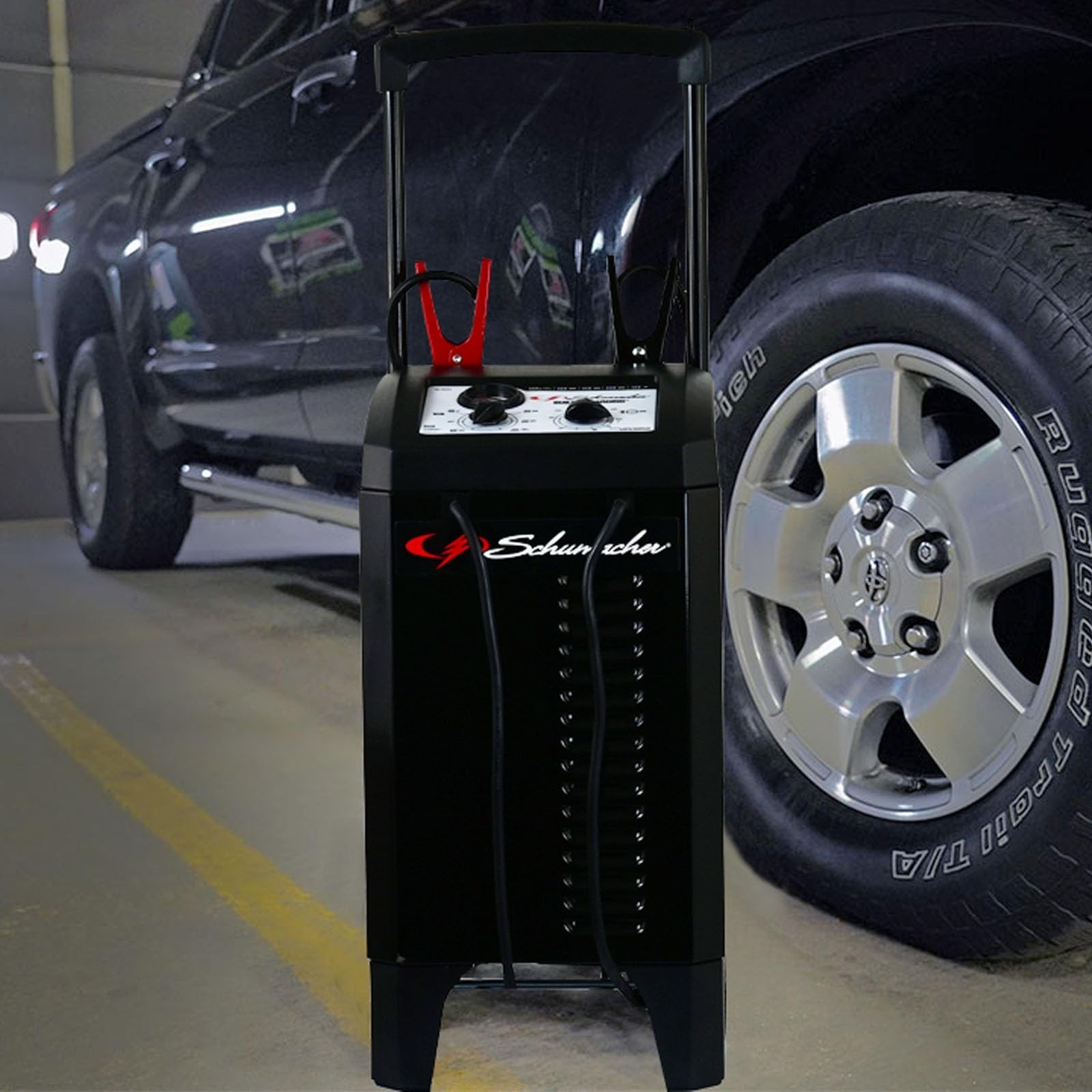 Schumacher Electric Wheeled Manual 10A Car Battery Charger and 200A Engine St…