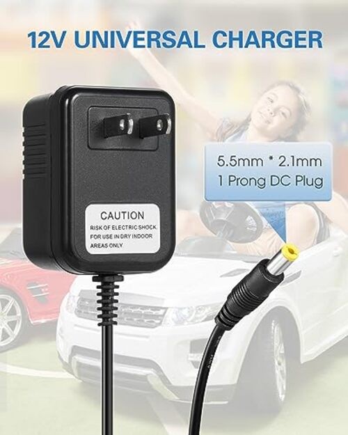 6 Volt Charger for Flybar/Kidzone Bumper Car，Replacement Chargers for Kids