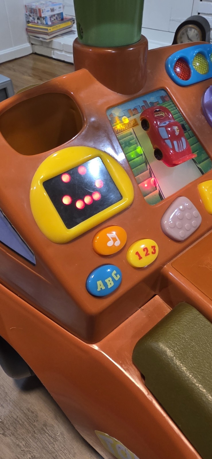 Kiddieland Disney Pixar Cars Tow Mater Activity Ride On Lights Speech & Motion