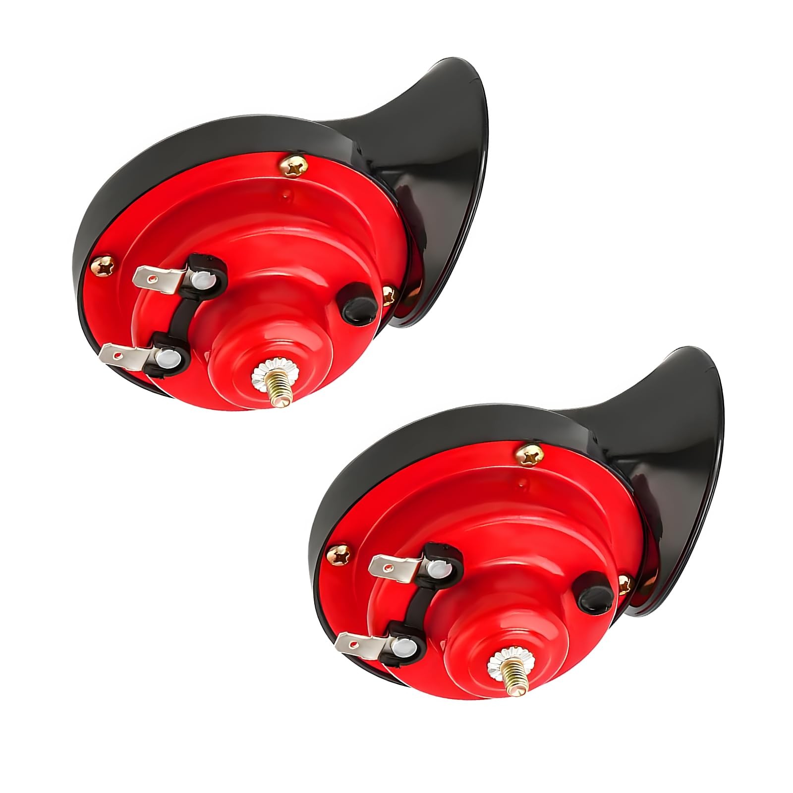2 Pcs Super Loud Train Horns 12V Car Snail Horn for Motorcycle Truck Boat
